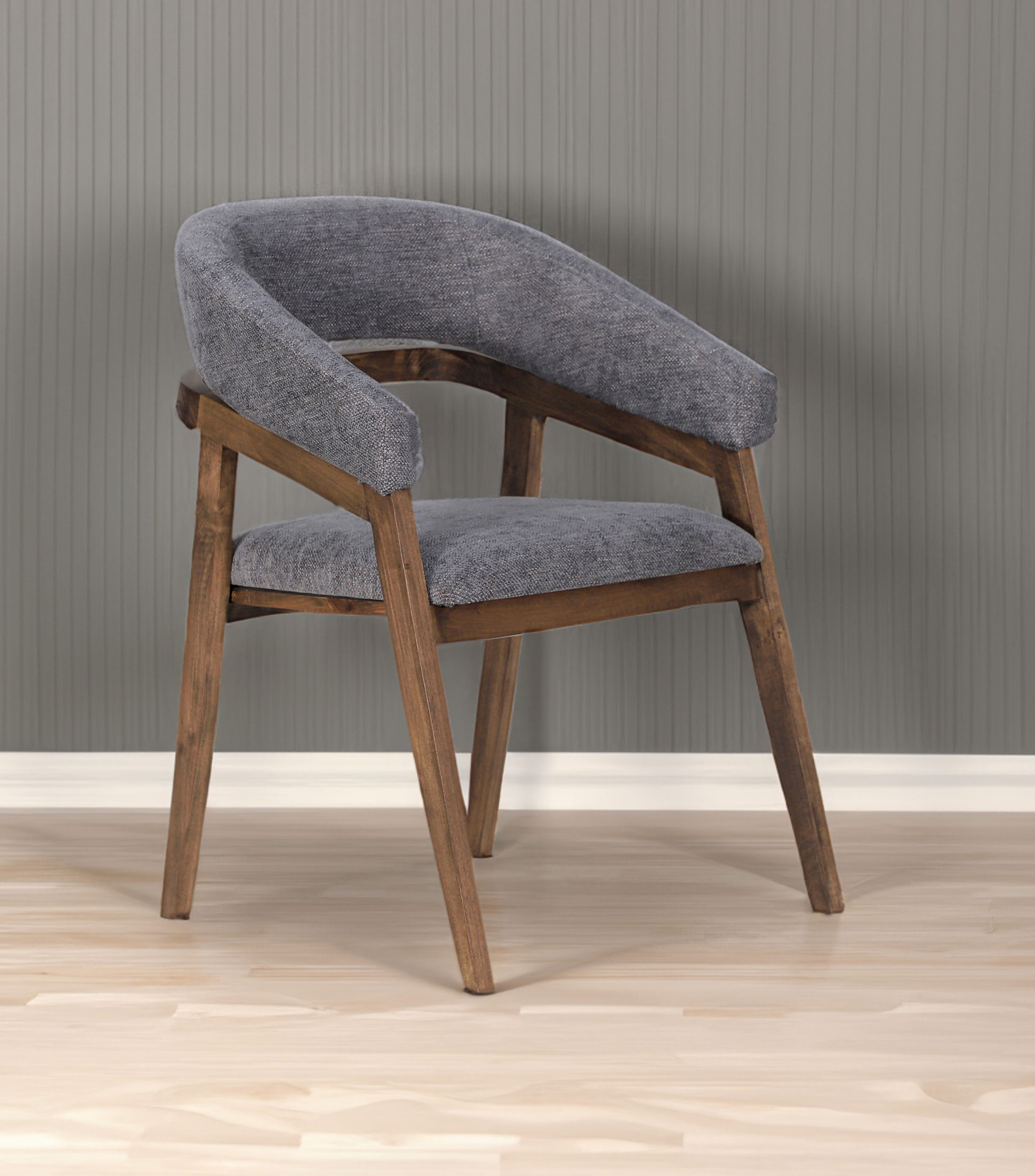 Silla Quebec Oxford en Madera y textil