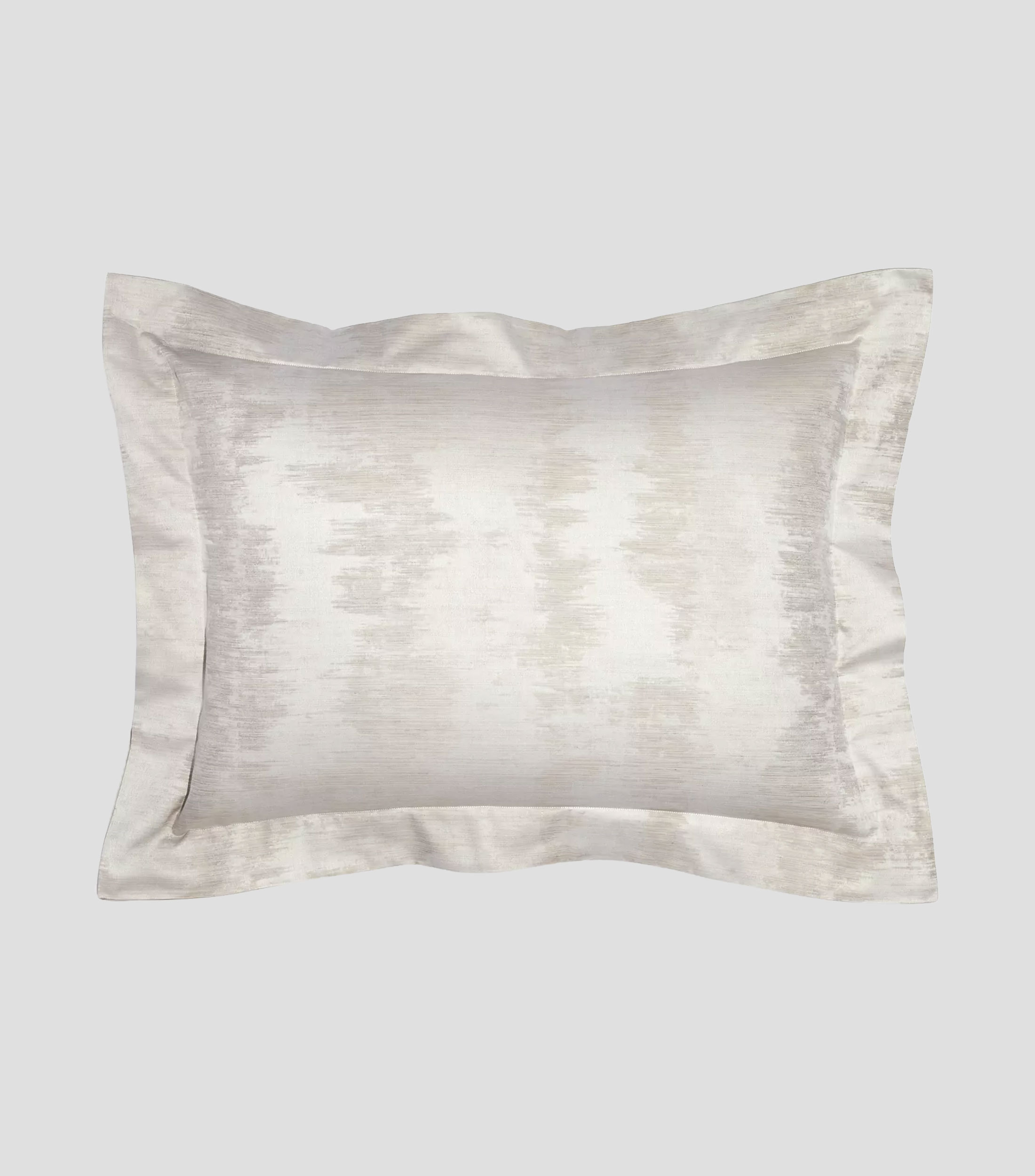 Funda para almohada estándar en algodón y lino Ombré Arredo taupe