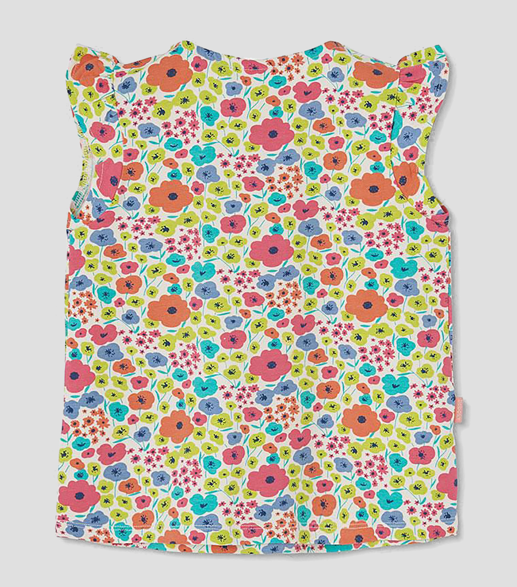 Playera cuello redondo sin mangas con estampado Bebé