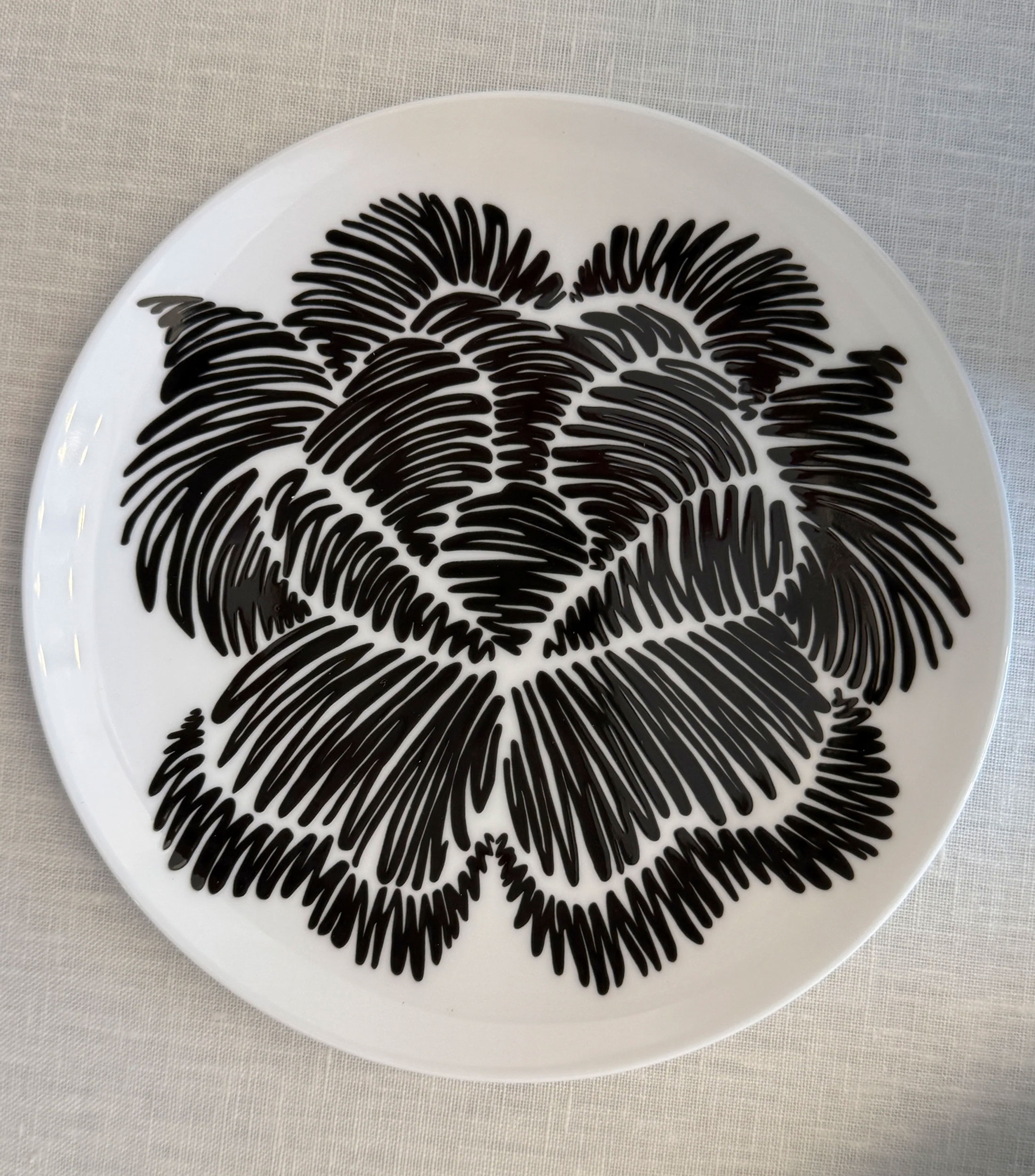 Set 4 Platos para pan Identidad Negro