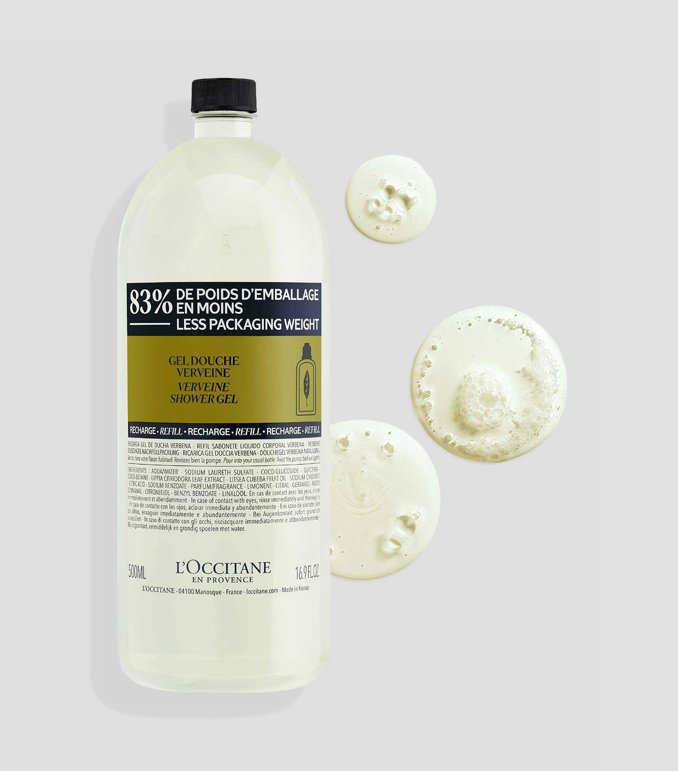Gel de Ducha Vervena Refill, 500 ml