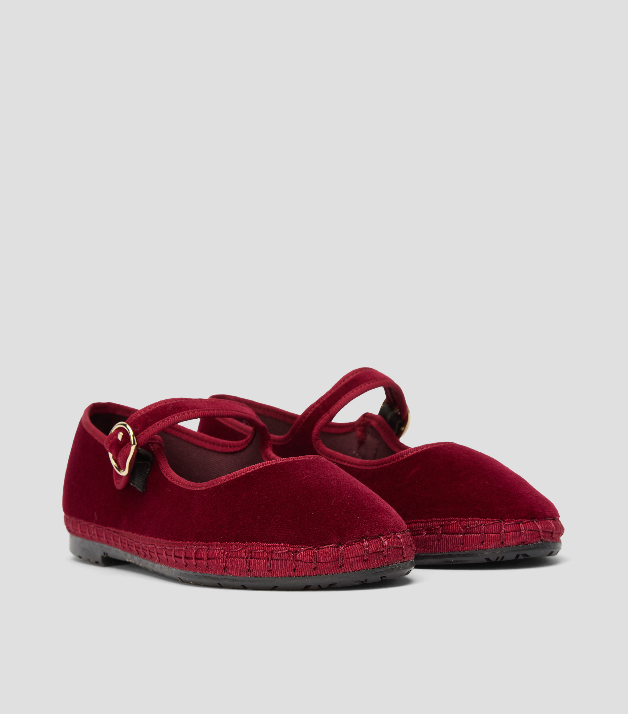 Flats Lucrecia terciopelo Mujer