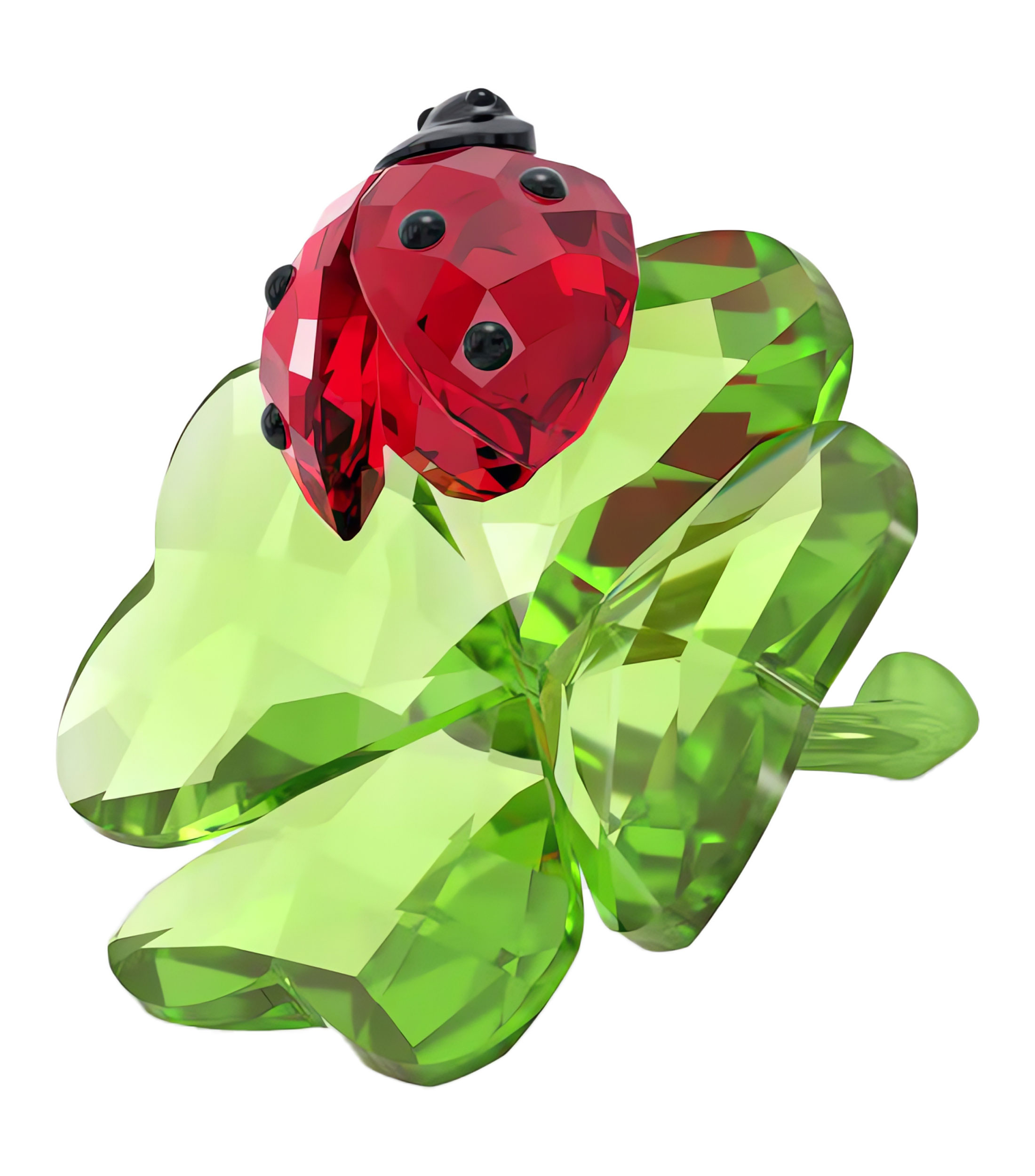 Figura decorativa Idyllia Mariquita y Trebol en cristal