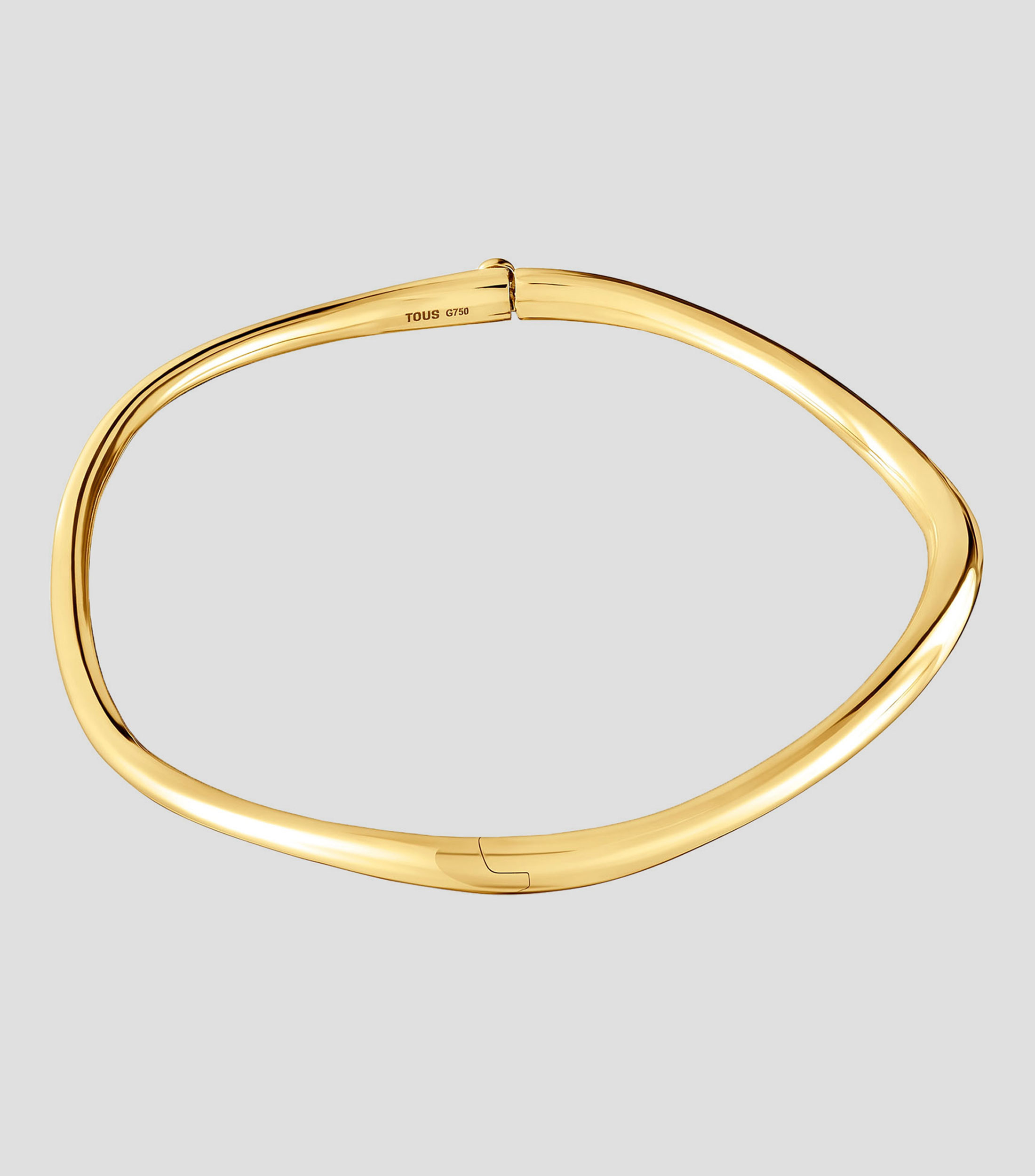 Pulsera en oro amarillo 18 kilates lisa Mujer