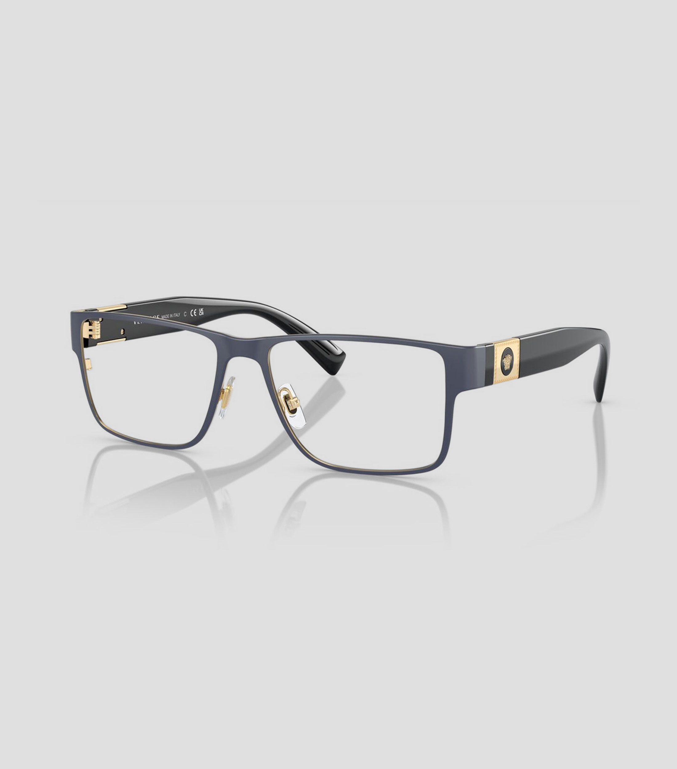 Lentes oftálmicos rectangulares azules Hombre