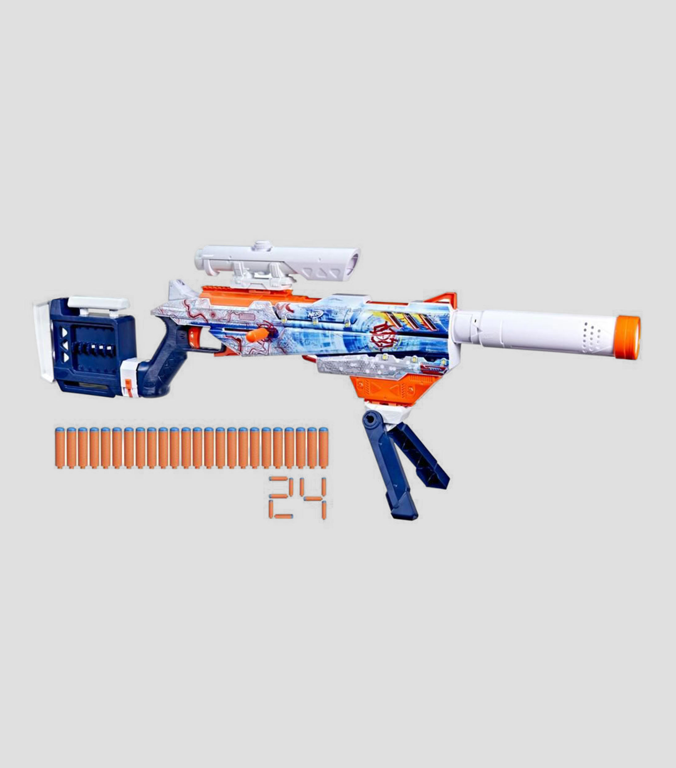 Nerf Loadout Lanzador Arctic Zerostriker y dardos