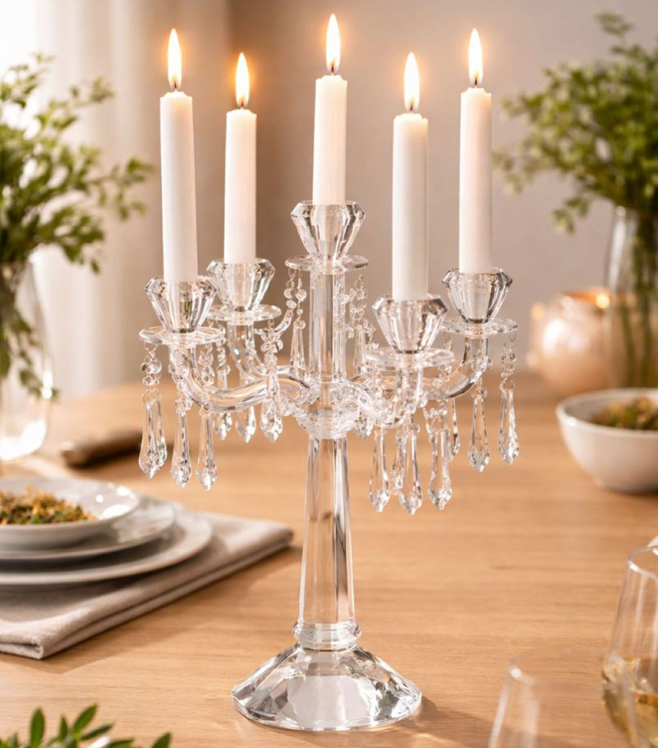 Candelero Retro Accesories en vidrio