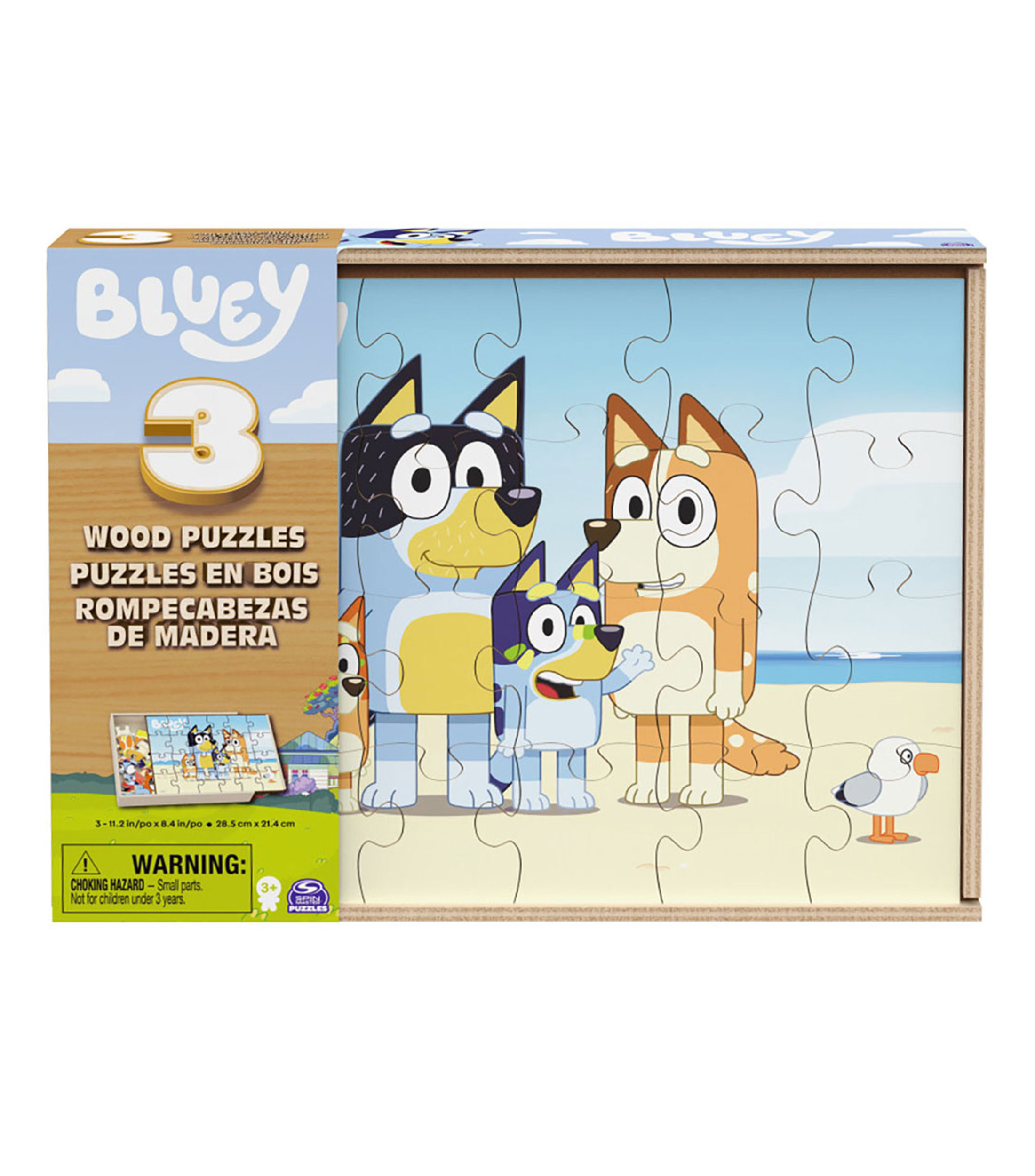 Spin Master: Rompecabezas Madera Bluey 3 Pack | El Palacio de Hierro