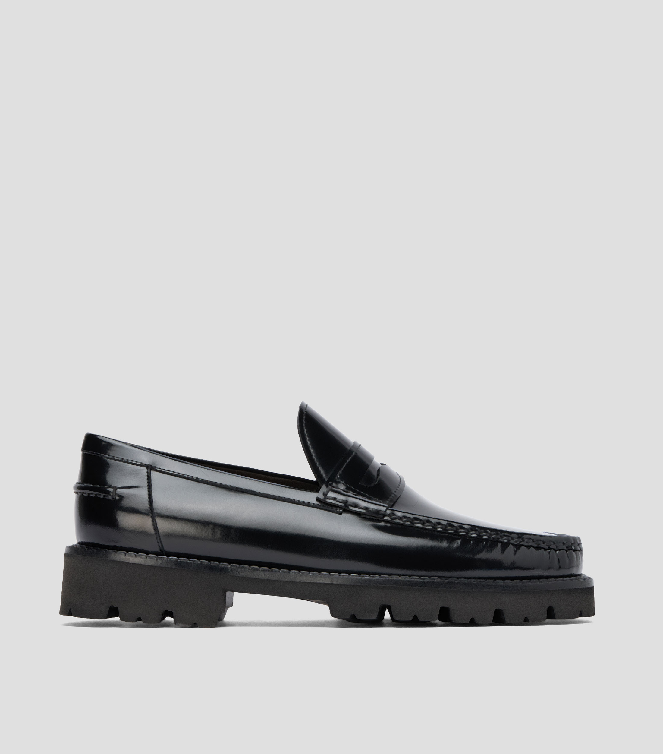 Mocasines en piel Hombre