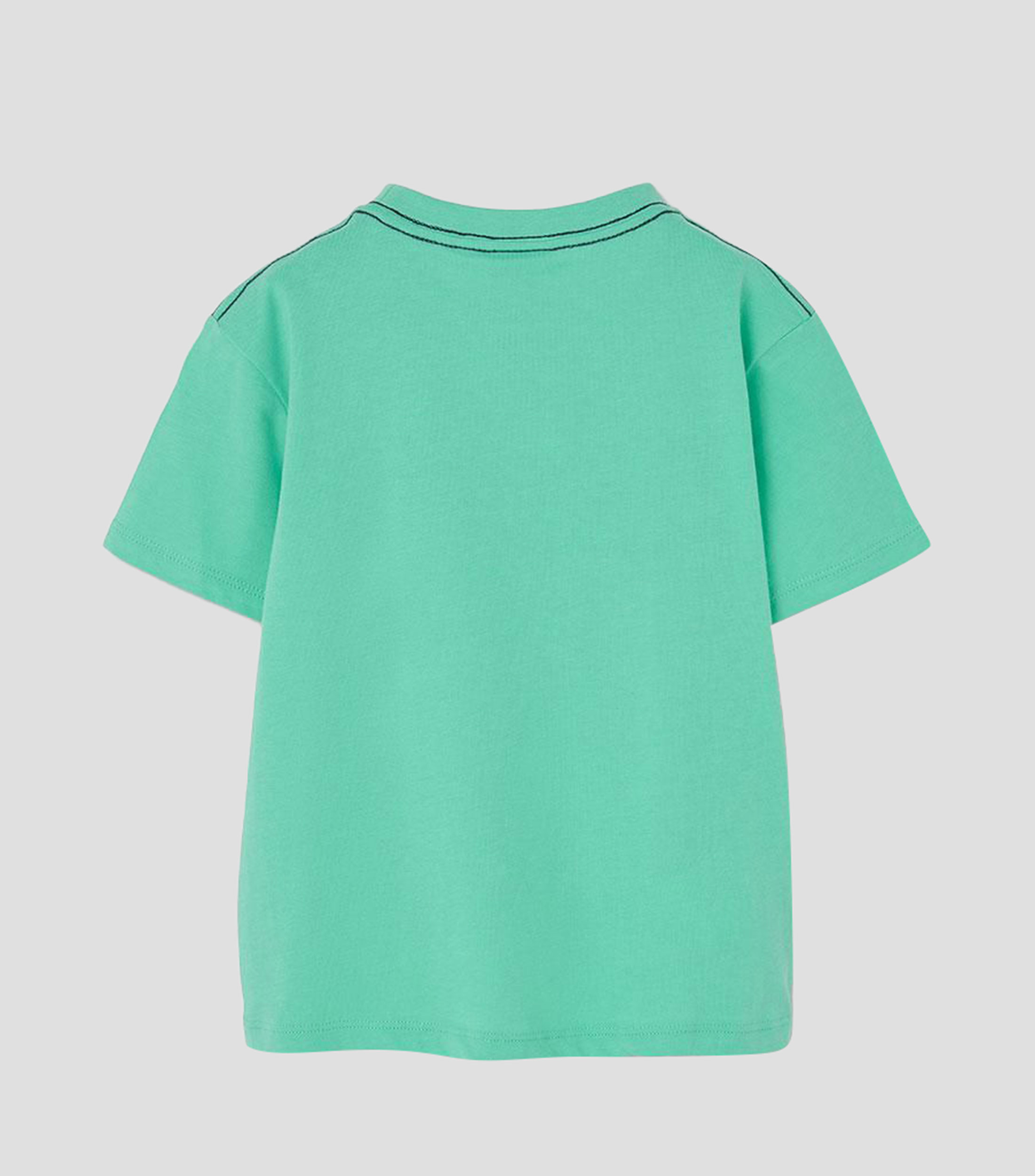 Playera de cuello redondo con manga corta estampada Niño