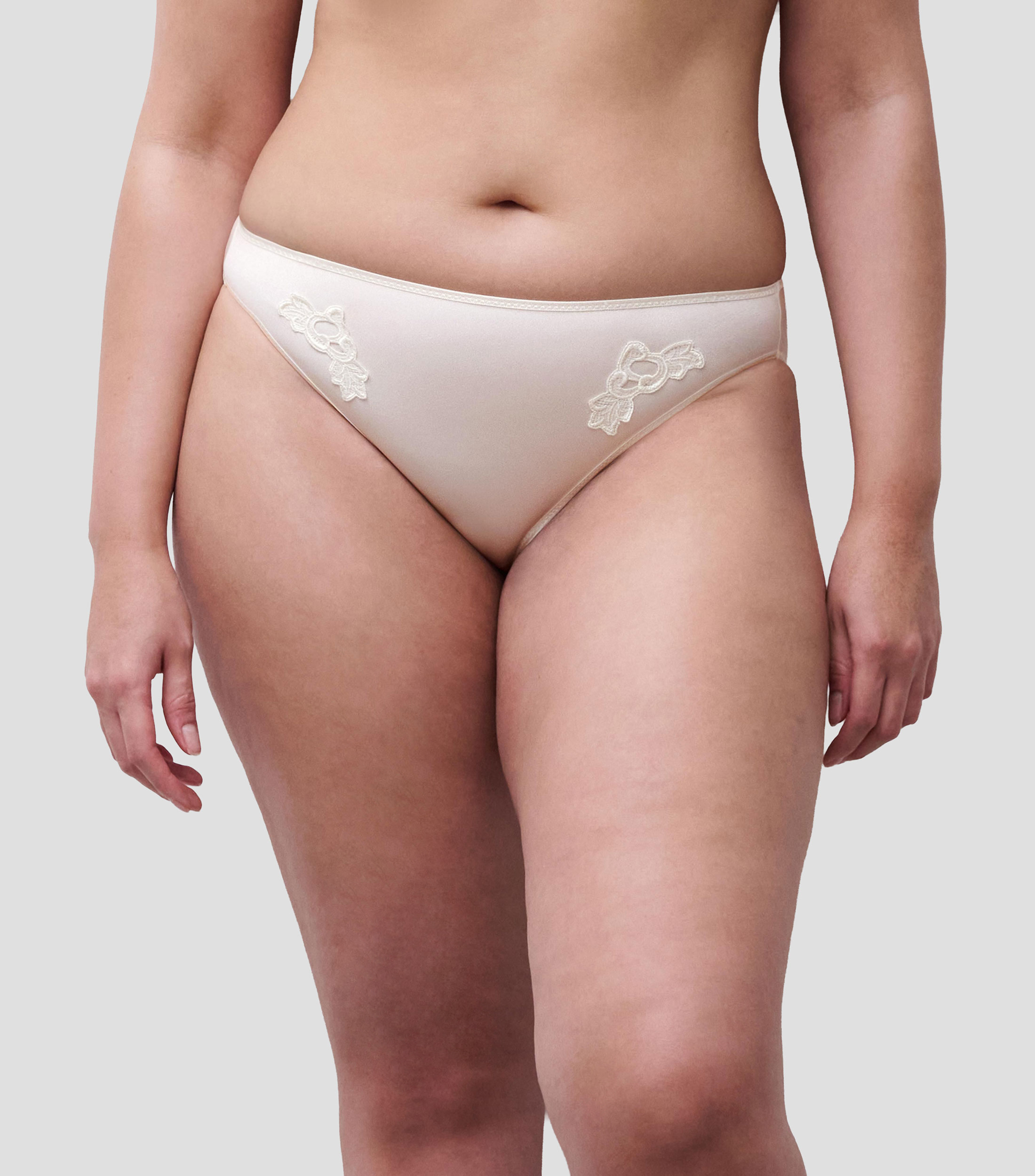 Bikini liso con detalle decorativo Mujer