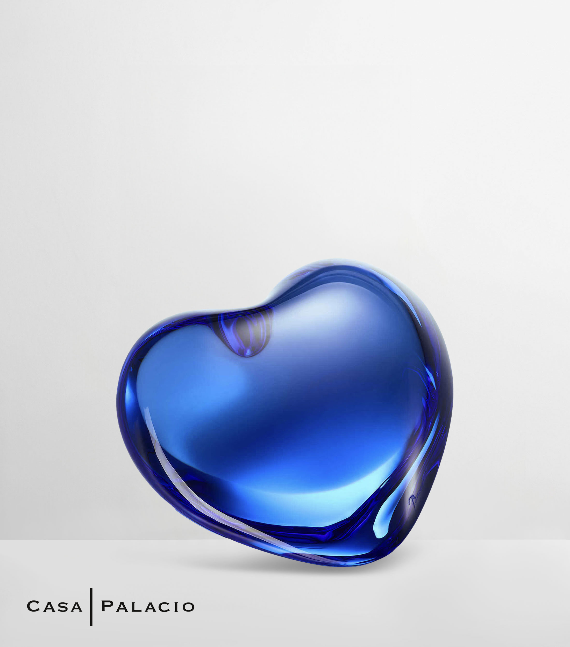 Figura de corazón amor en cristal