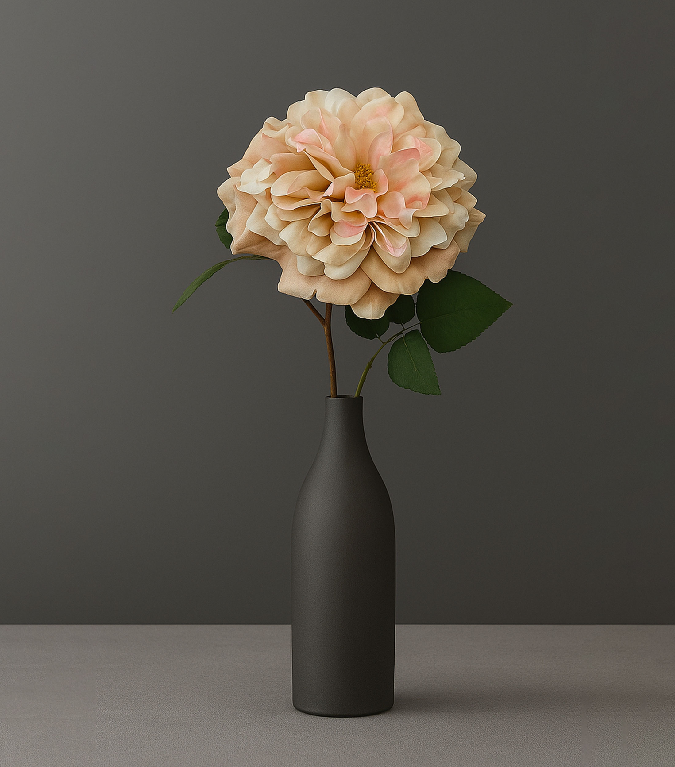 Flor decorativa rosa, Artificial