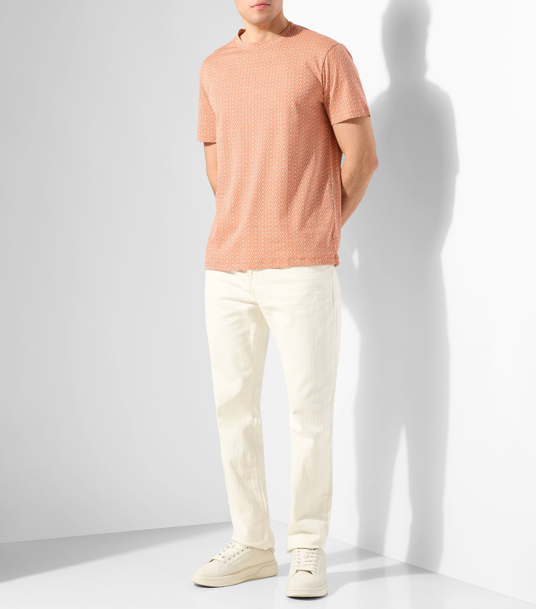 Playera cuello redondo manga corta monogram Hombre