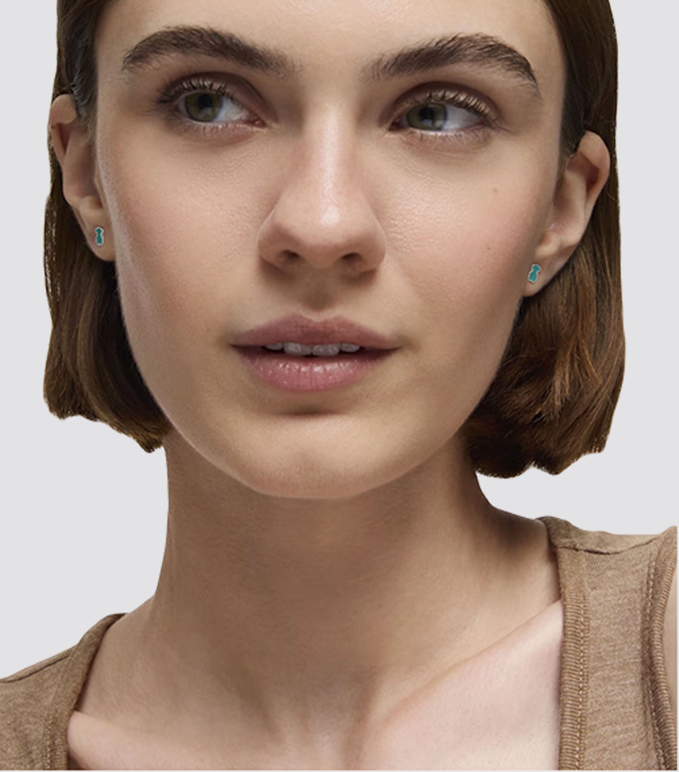 Aretes de oso en plata .925 Muffin Mujer