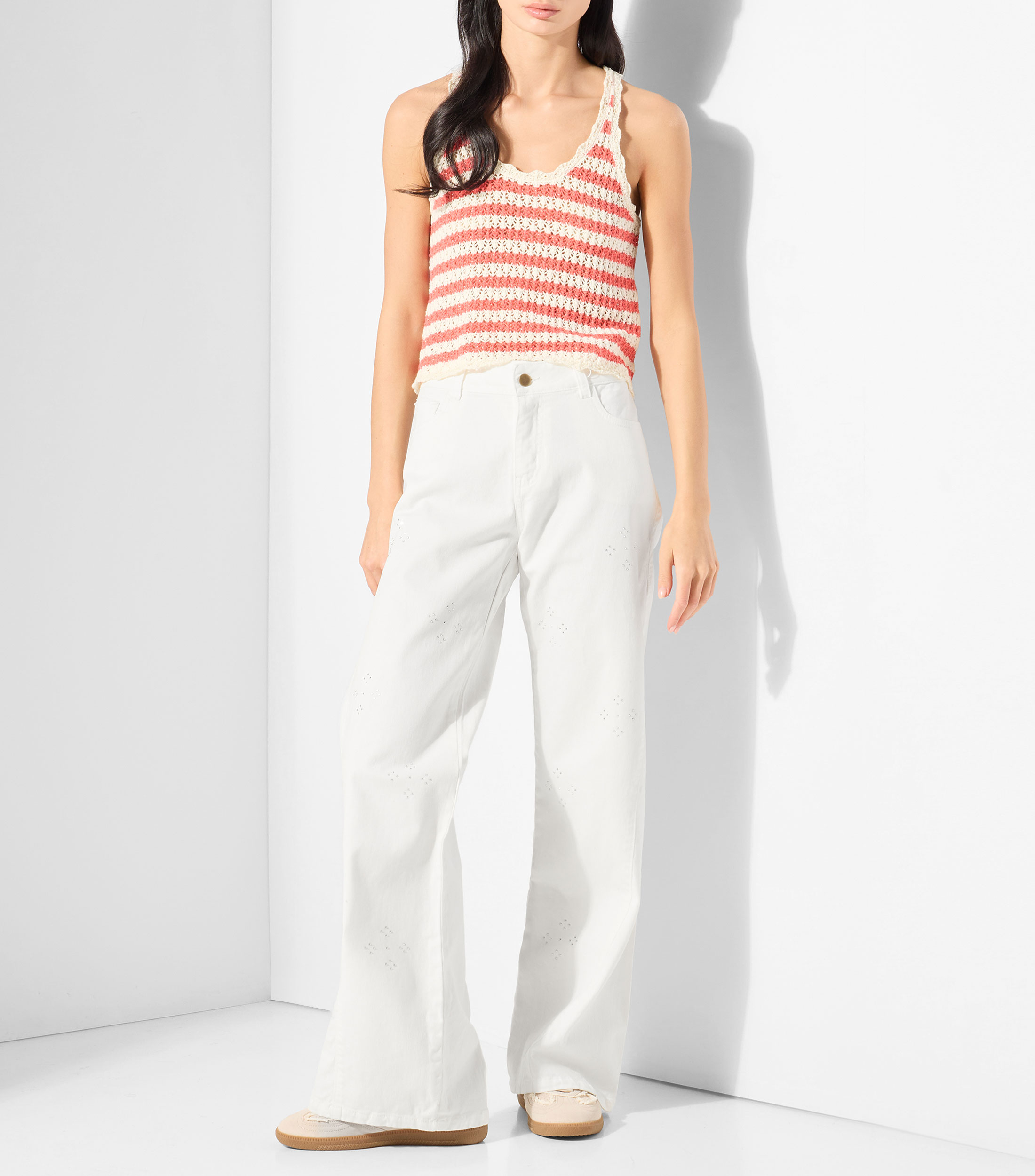 Jeans de corte wideleg Mujer