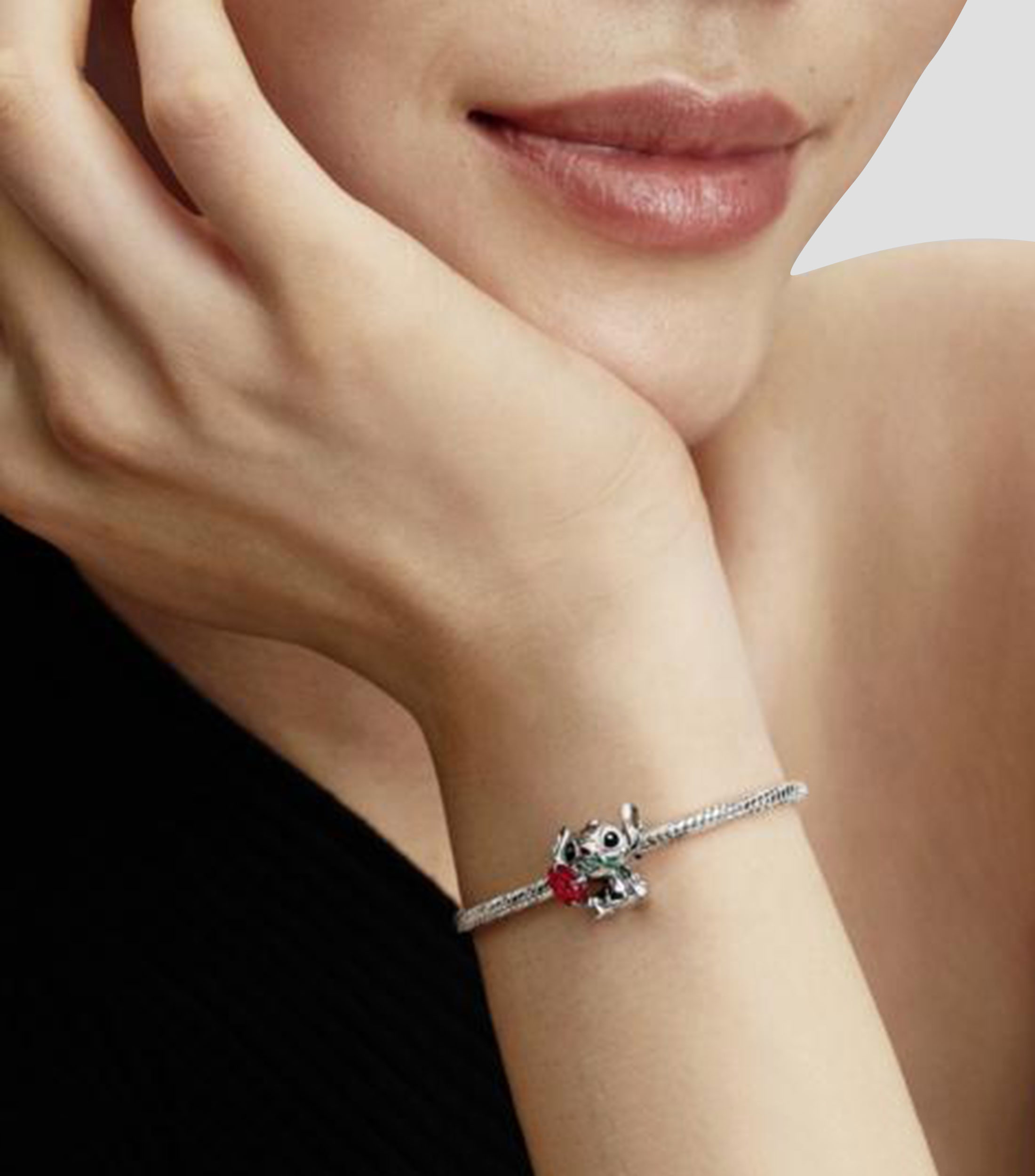 Charm en plata esterlina Stitch Mujer