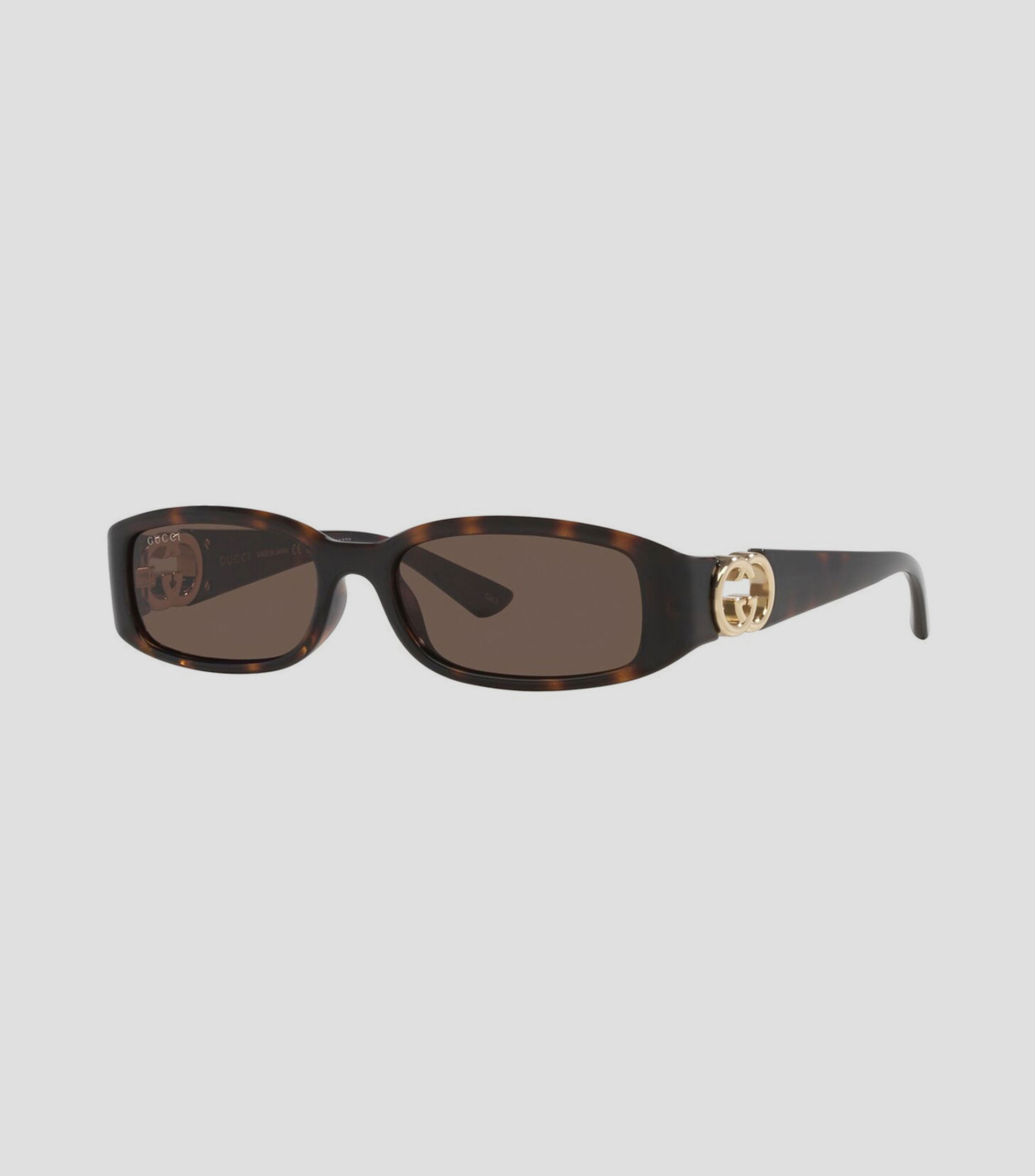 Lentes de sol tipo rectangulares carey Mujer