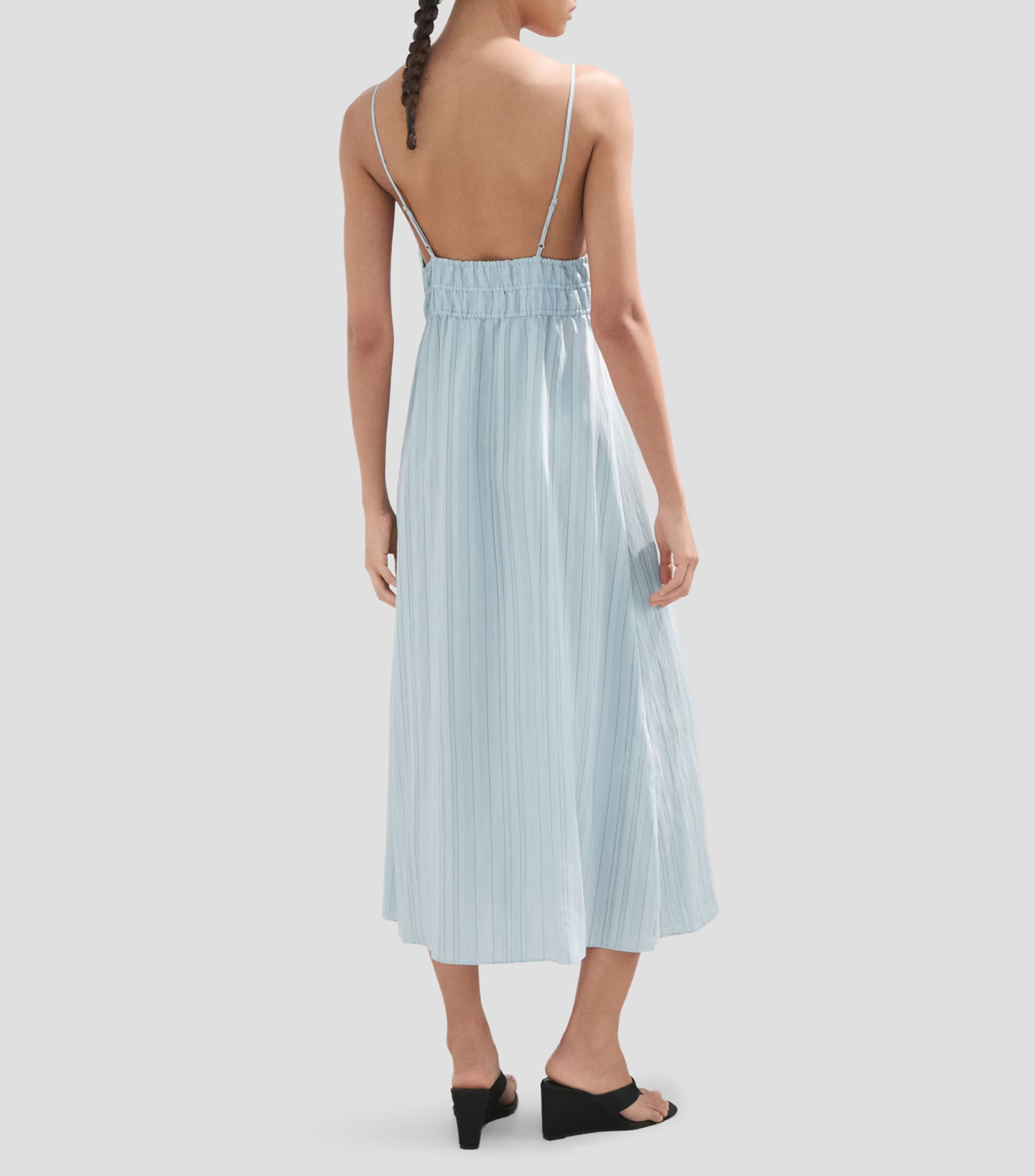 Vestido casual midi rayas Elle Mujer