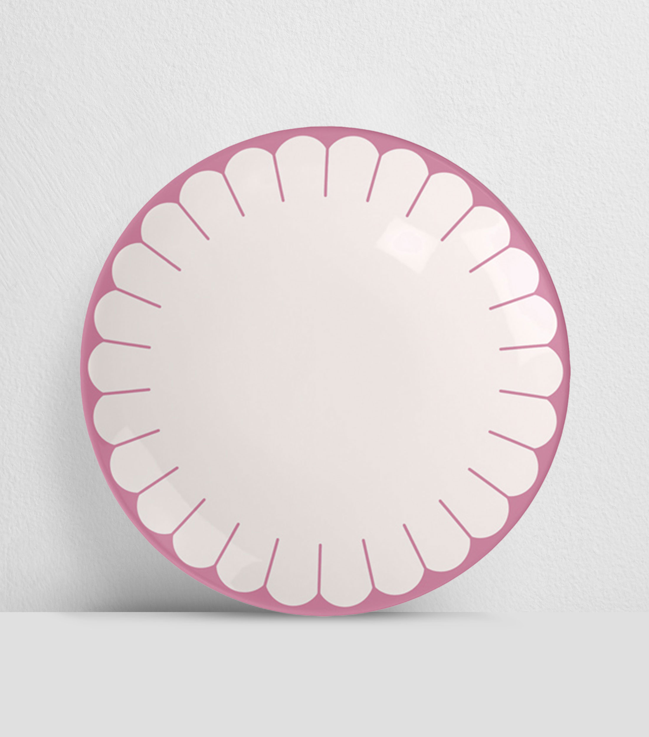 Plato para Postre Fleur Cassis Estampado