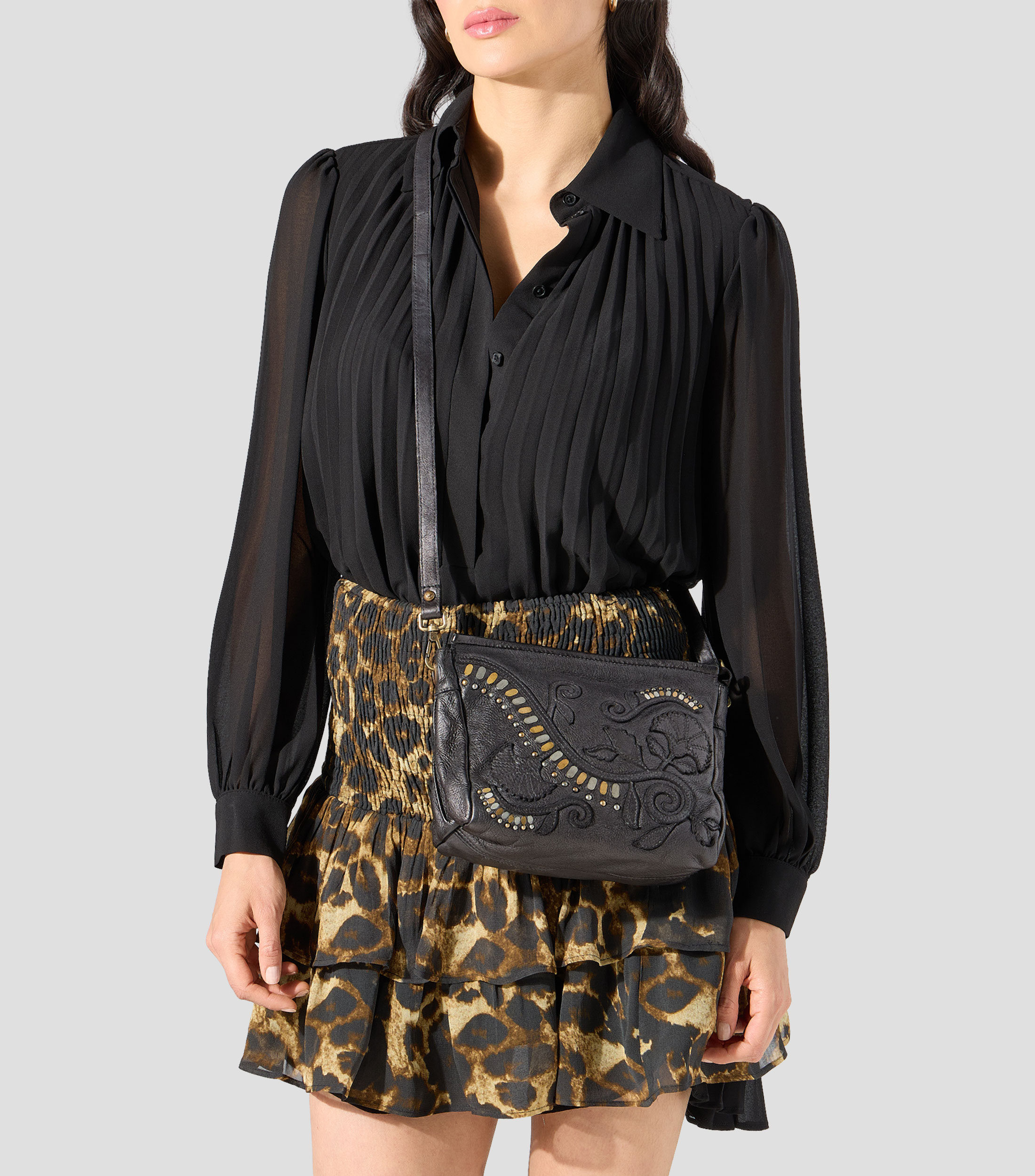 Bolsa Crossbody en piel Mujer