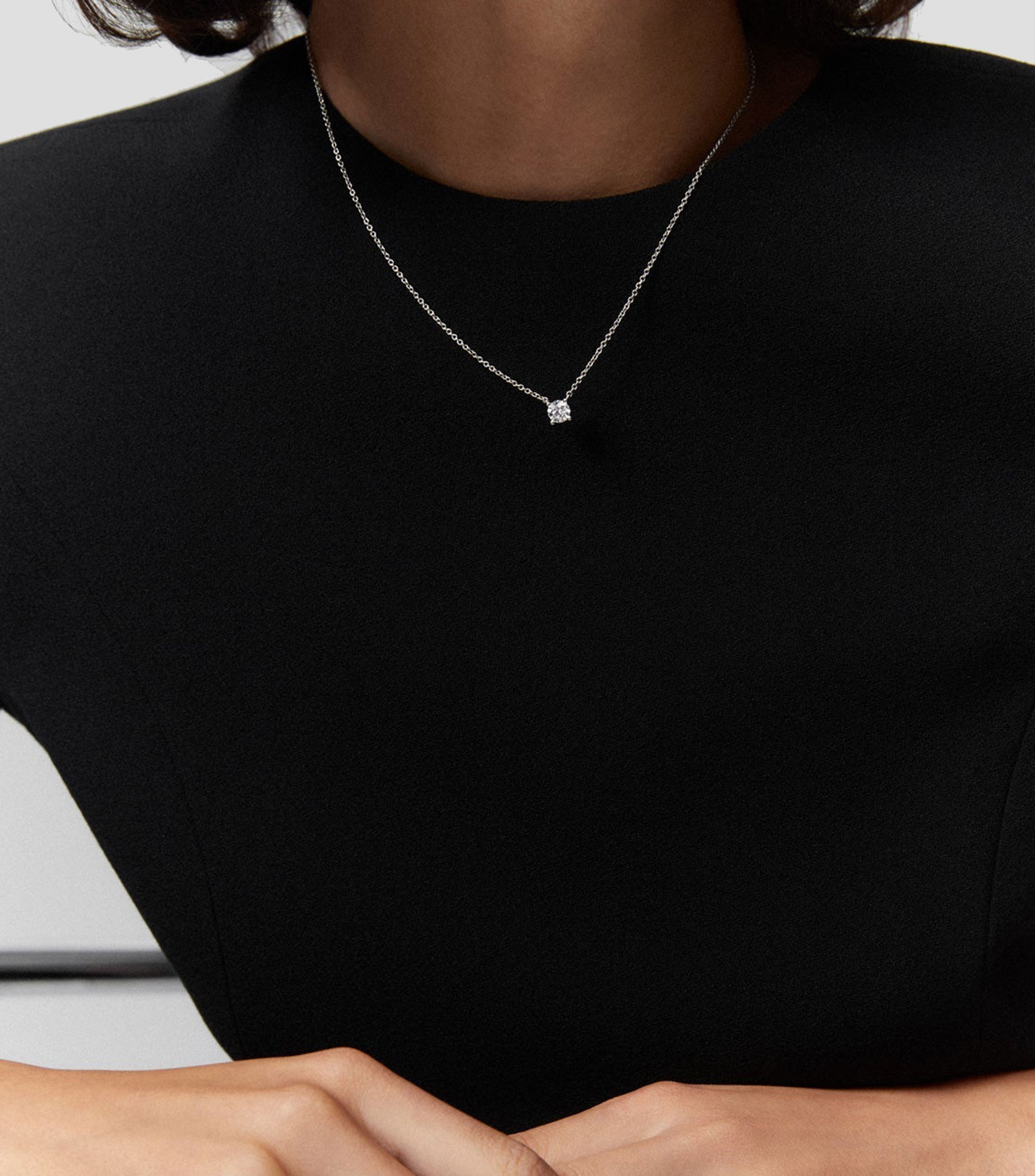 Collar en oro blanco 18 Kts Grace Mujer