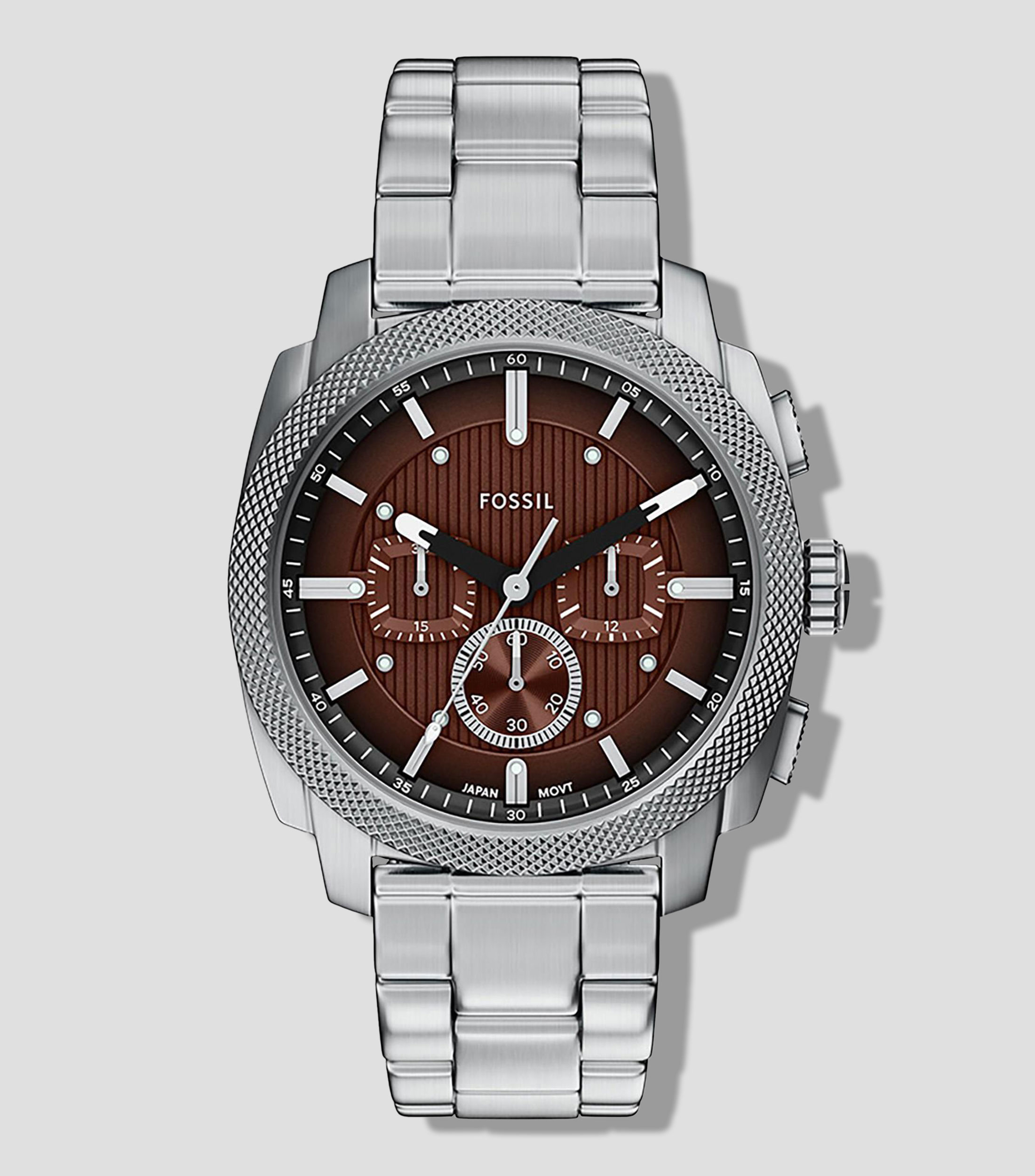 Reloj para hombre Machine casual, plateado