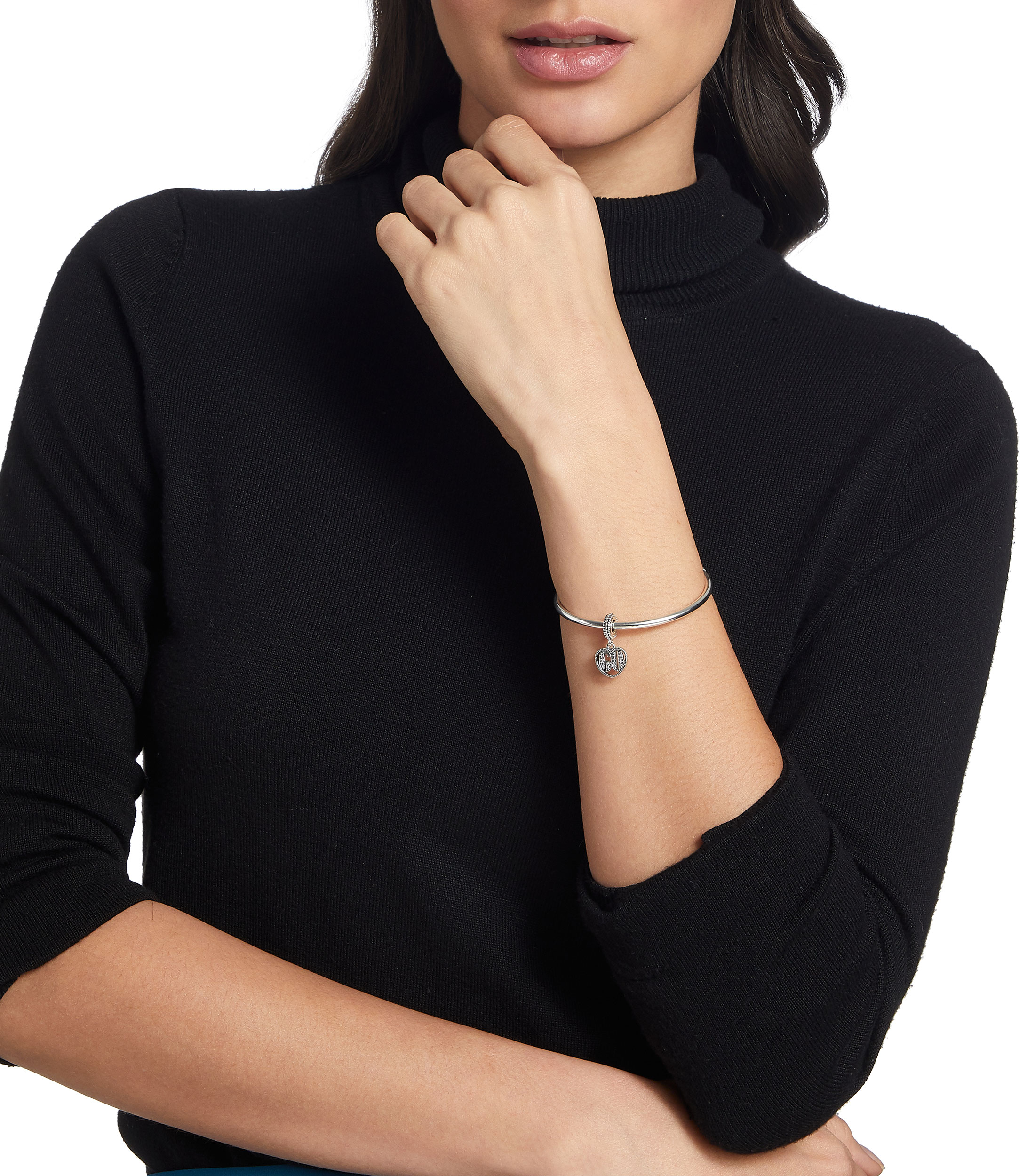 Charm en Plata .925 Celebración de 60 años con zirconia cúbica Mujer