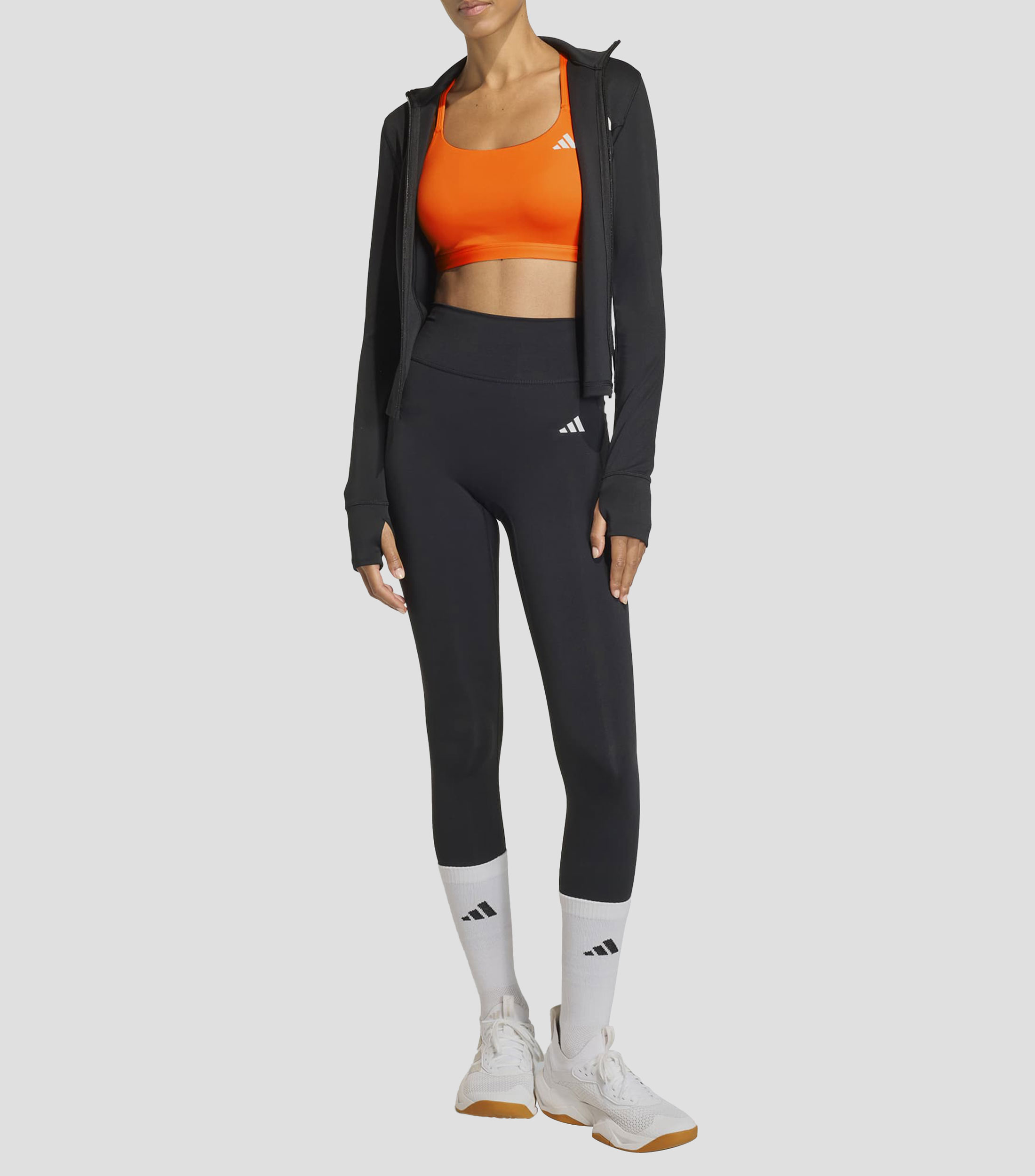 Top para entrenamiento Optimé Essentials Workout liso Mujer