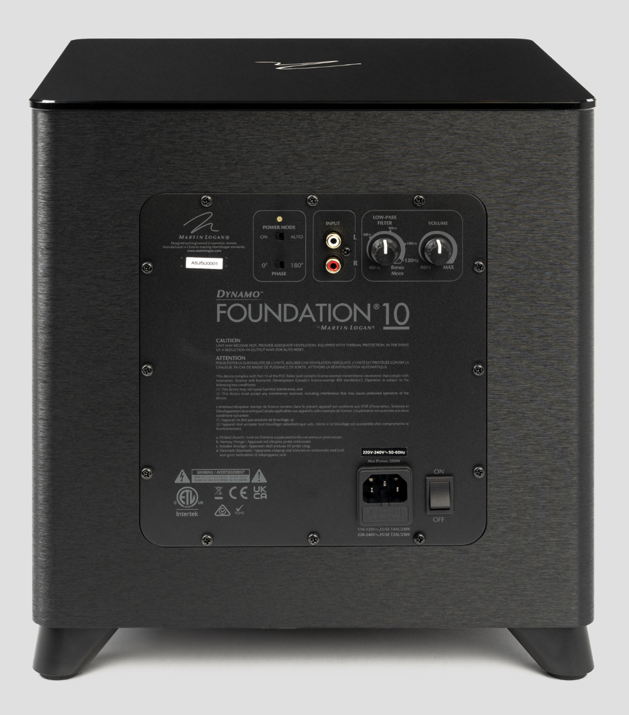 Bocina Subwoofer Dynamo Foundation 10, Alámbrica, 200W