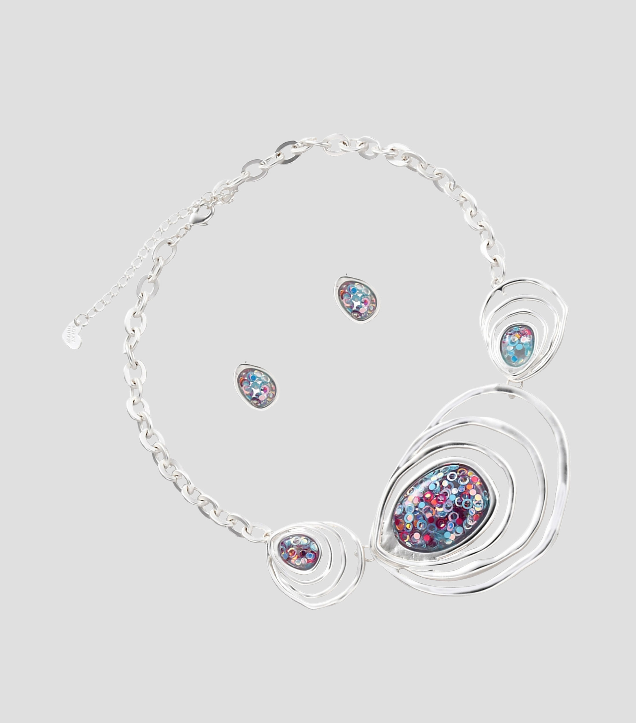 Set de Collar y Aretes Mujer