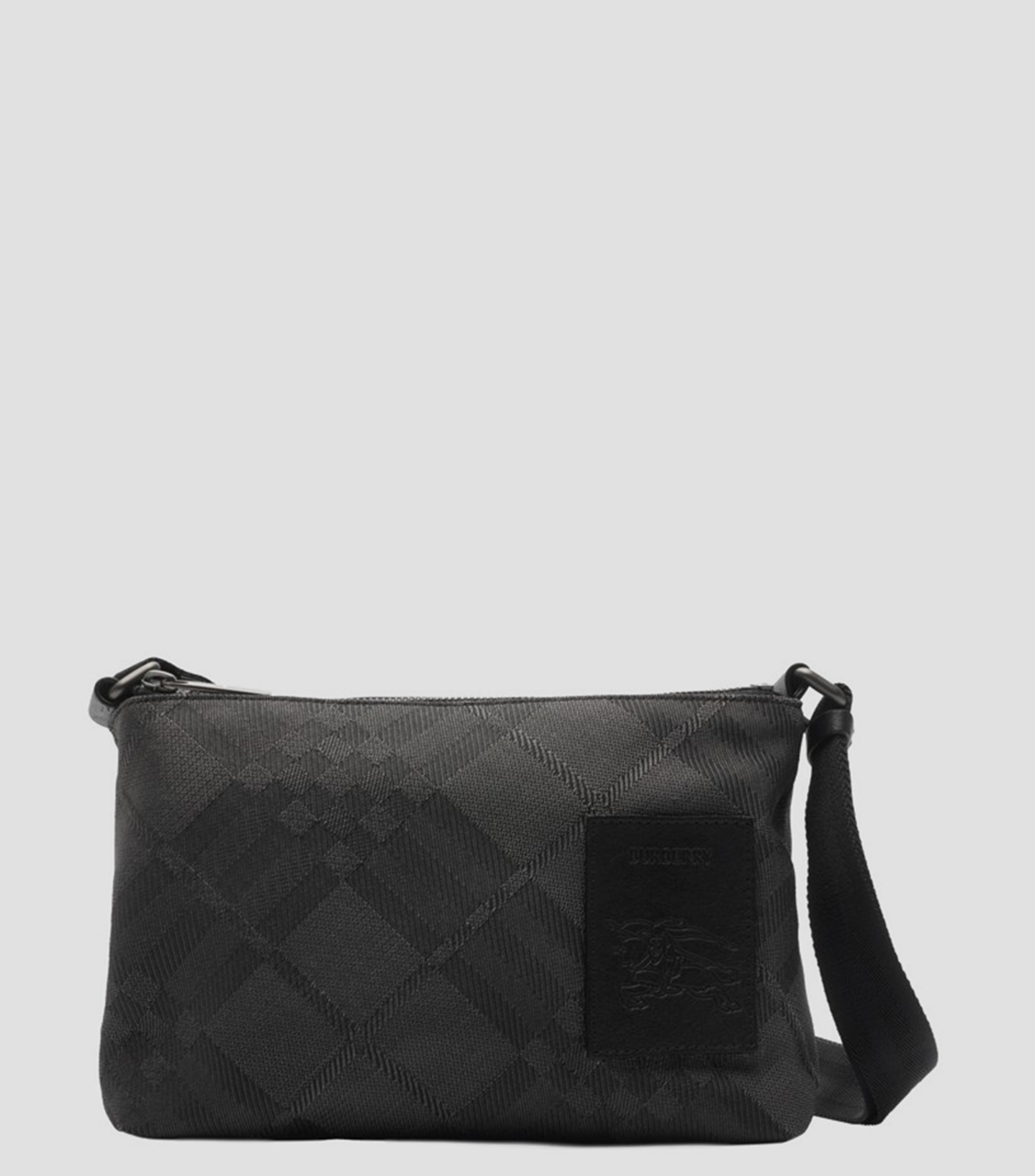 Bolsa crossbody con cuadros Mujer