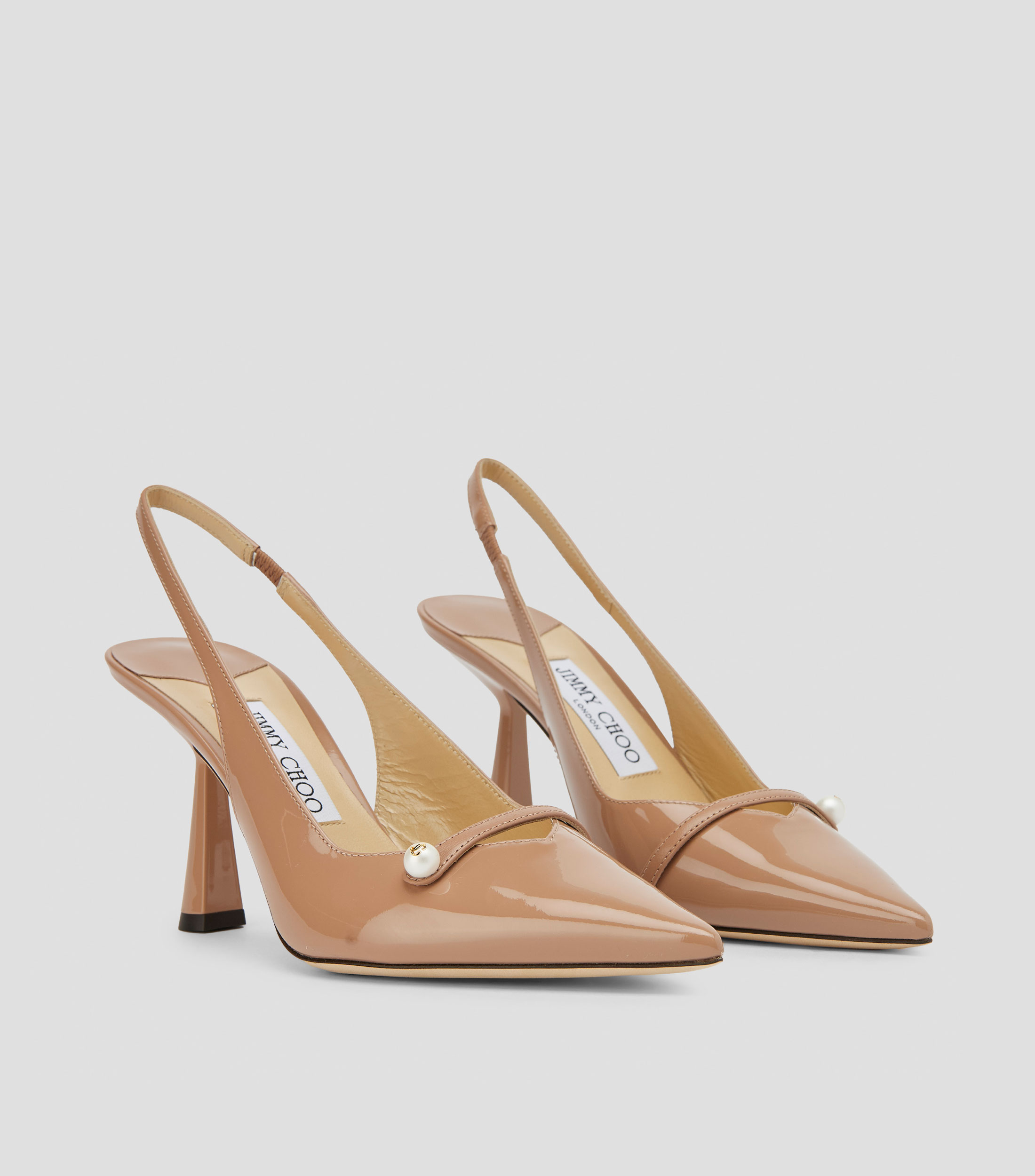 Zapatillas con tacón alto media luna Mujer