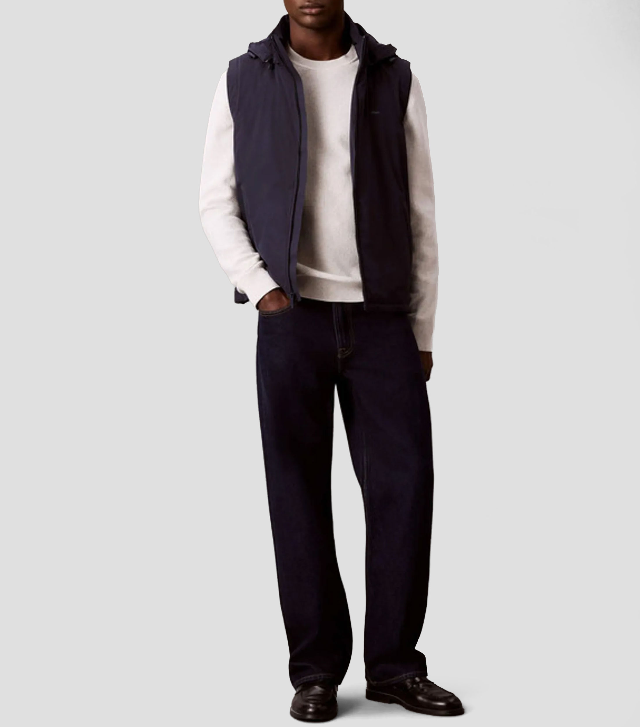 Chaleco con capucha Hombre