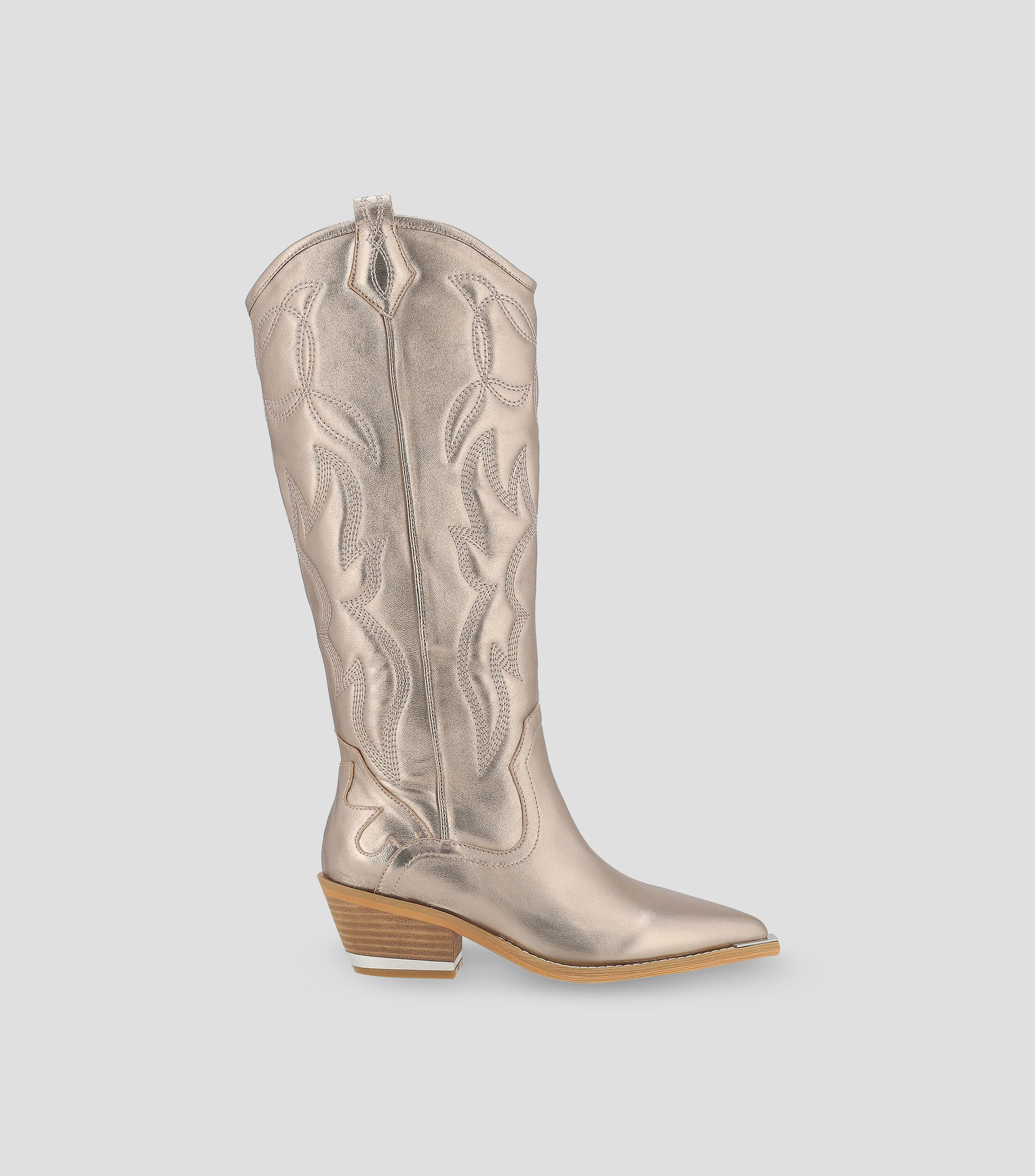 Botas con Tacón Medio Cuadrado Mujer