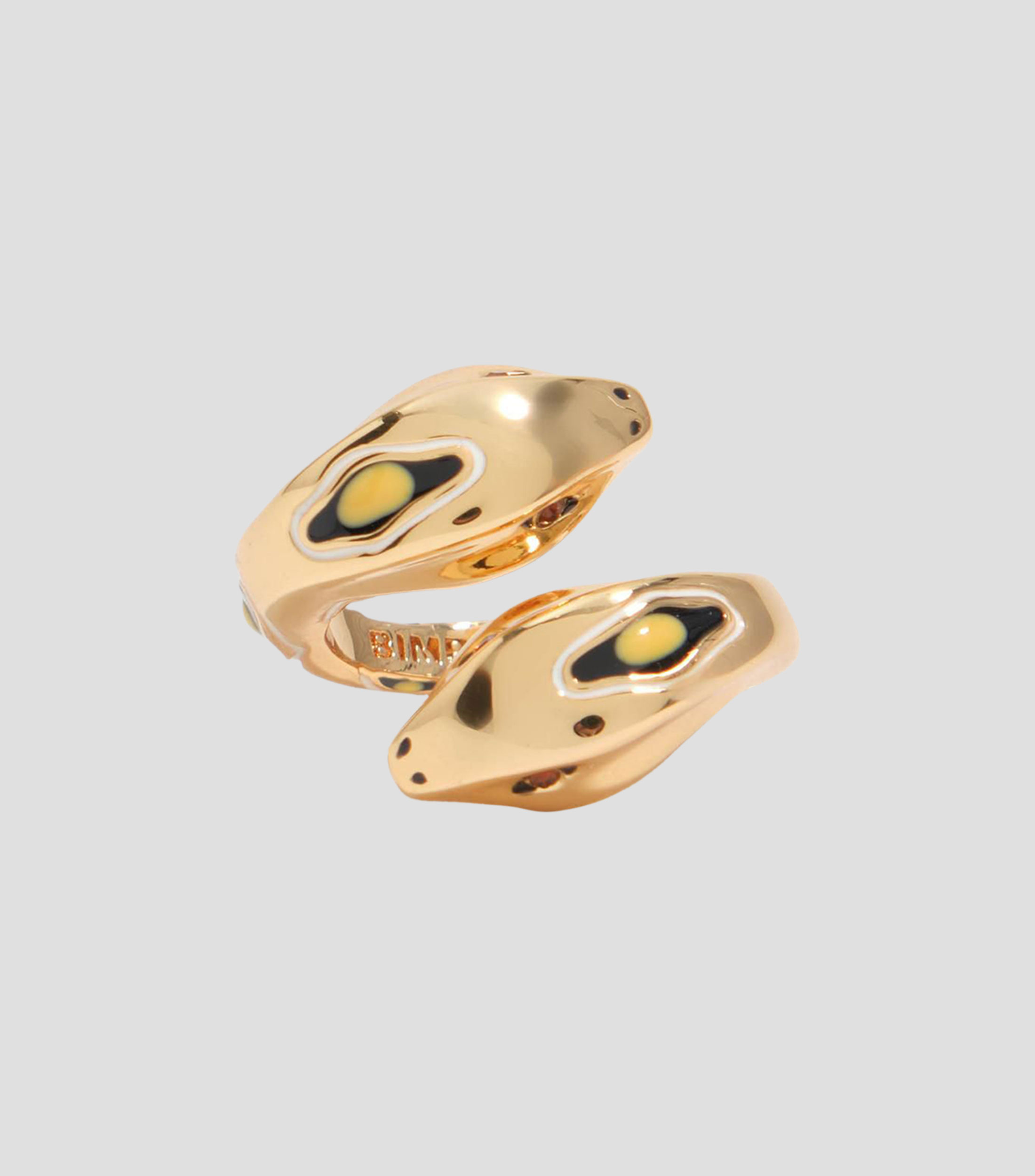 Anillo de serpiente dorado Mujer