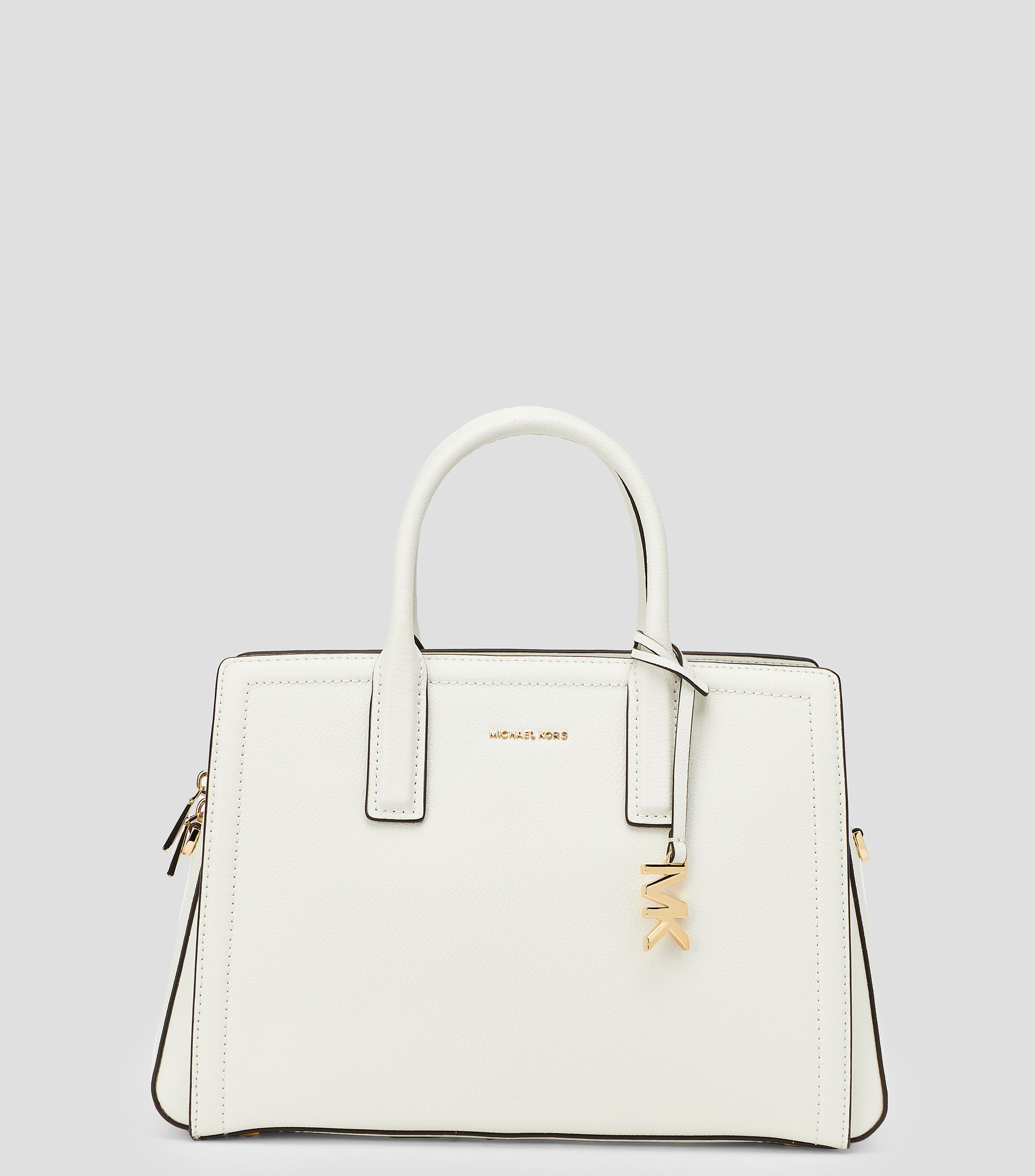 Bolsa satchel en piel lisa Mujer