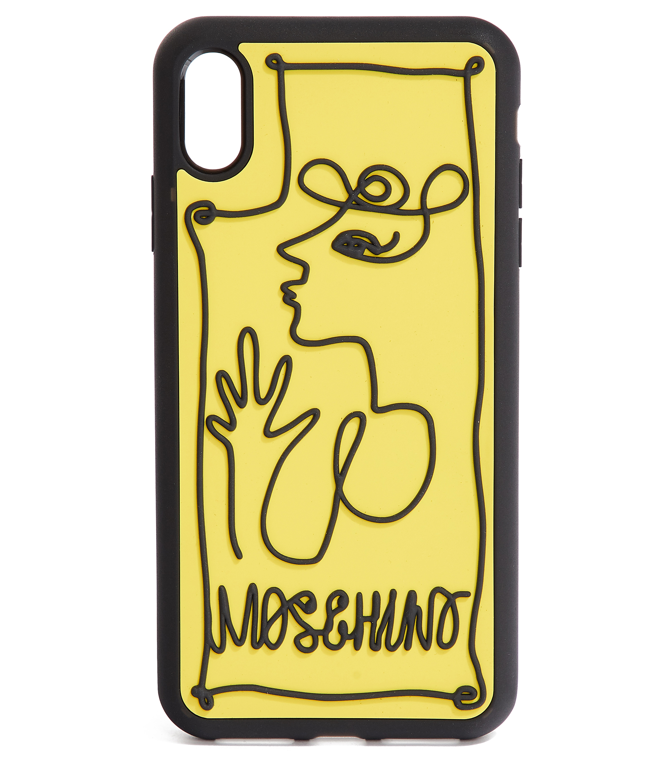 Moschino Funda para iPhone XS Max Picasso Amarillo Mujer El Palacio