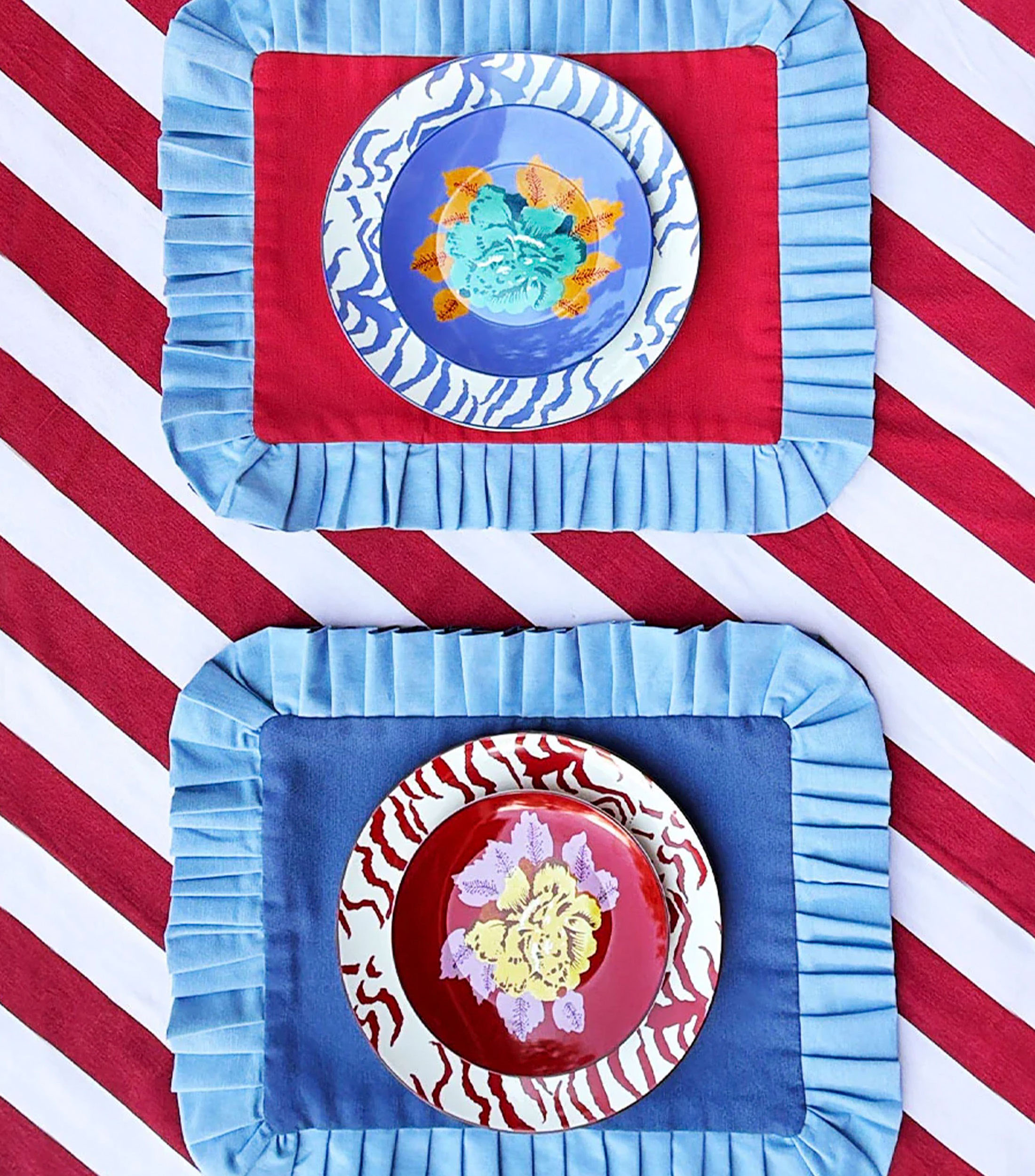 Set 4 Manteles Individuales Paola rectangulares