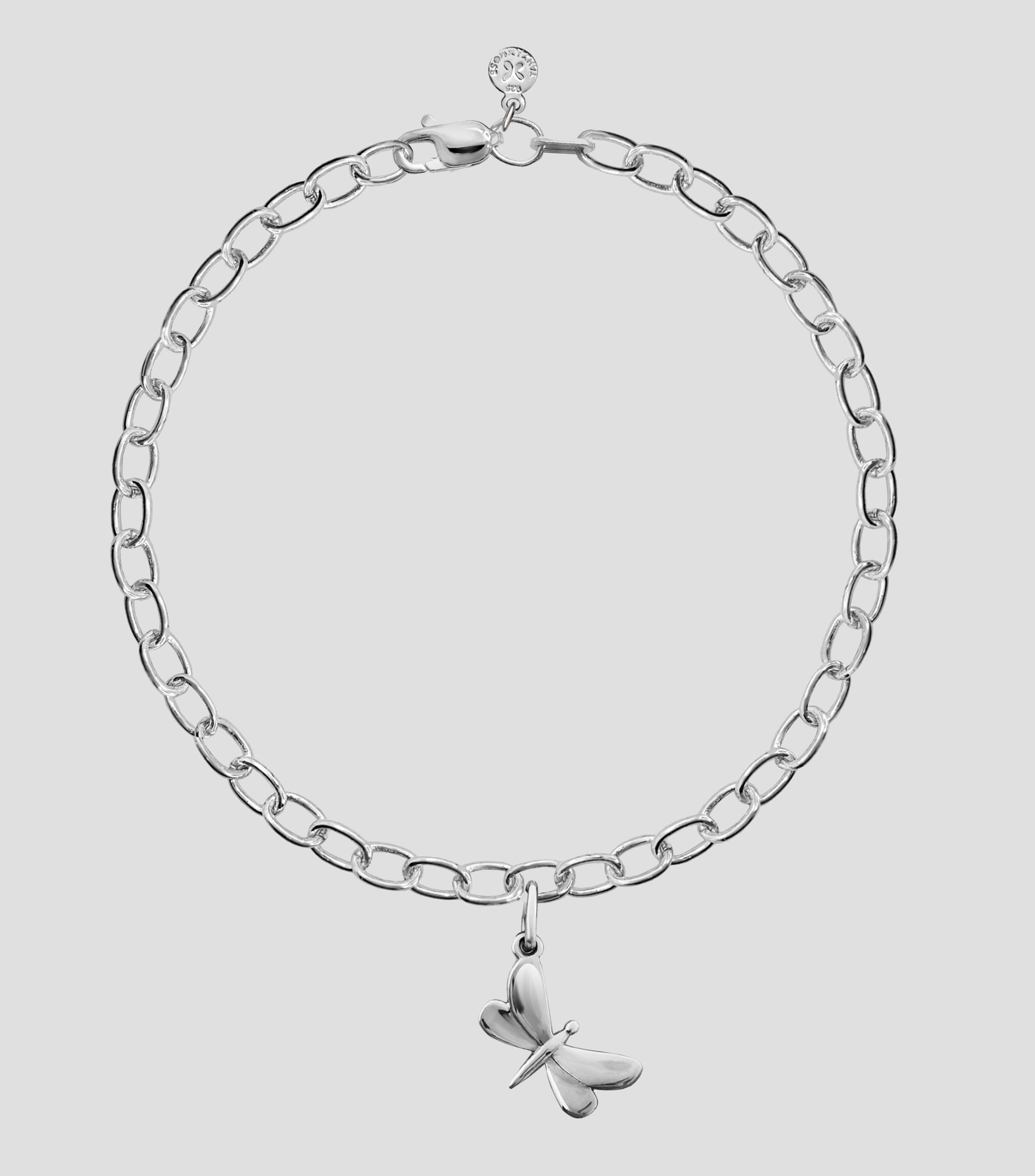 Pulsera en plata .925 con libélula Alegría Mujer