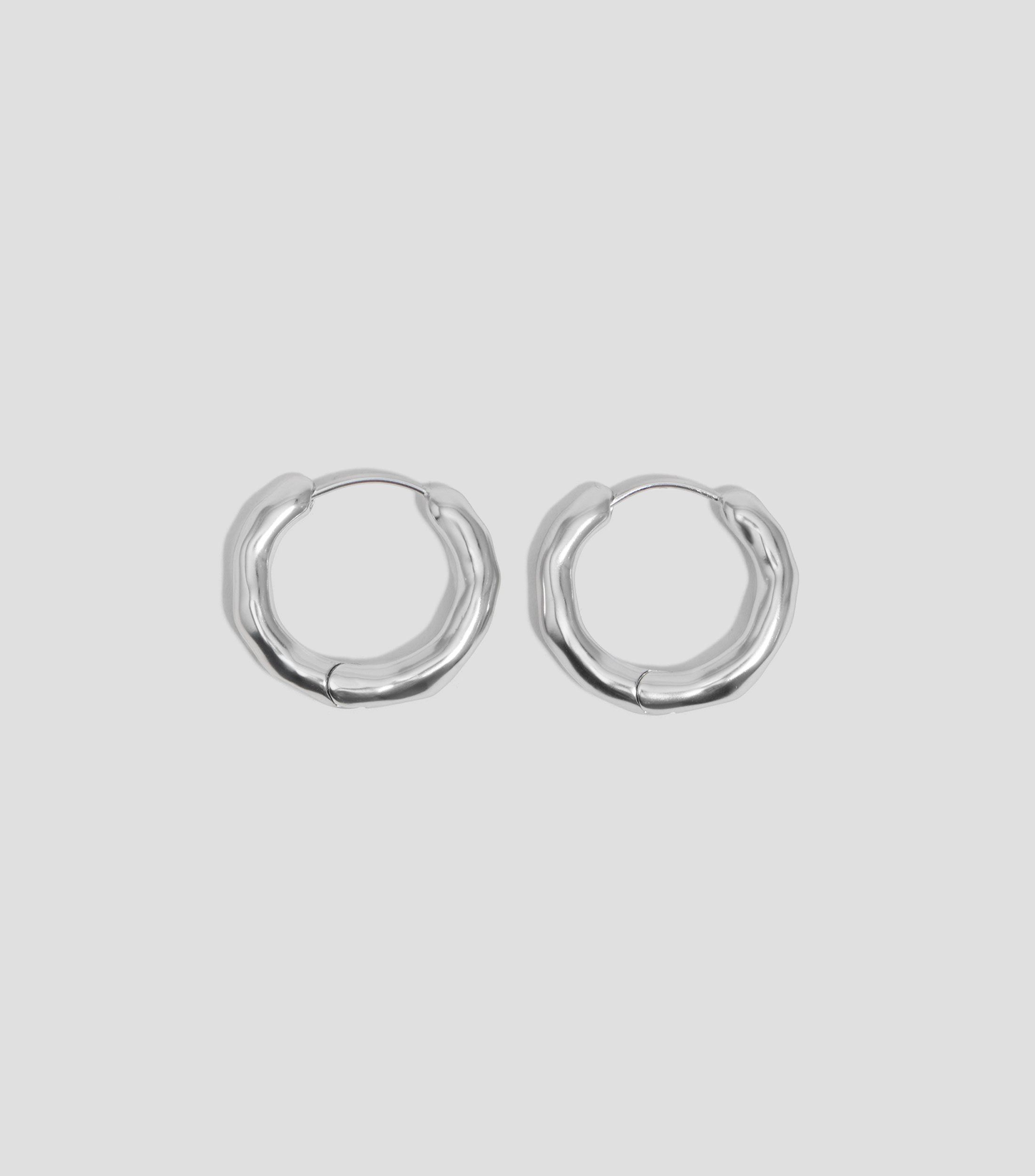 Pendientes aro irregular Mujer