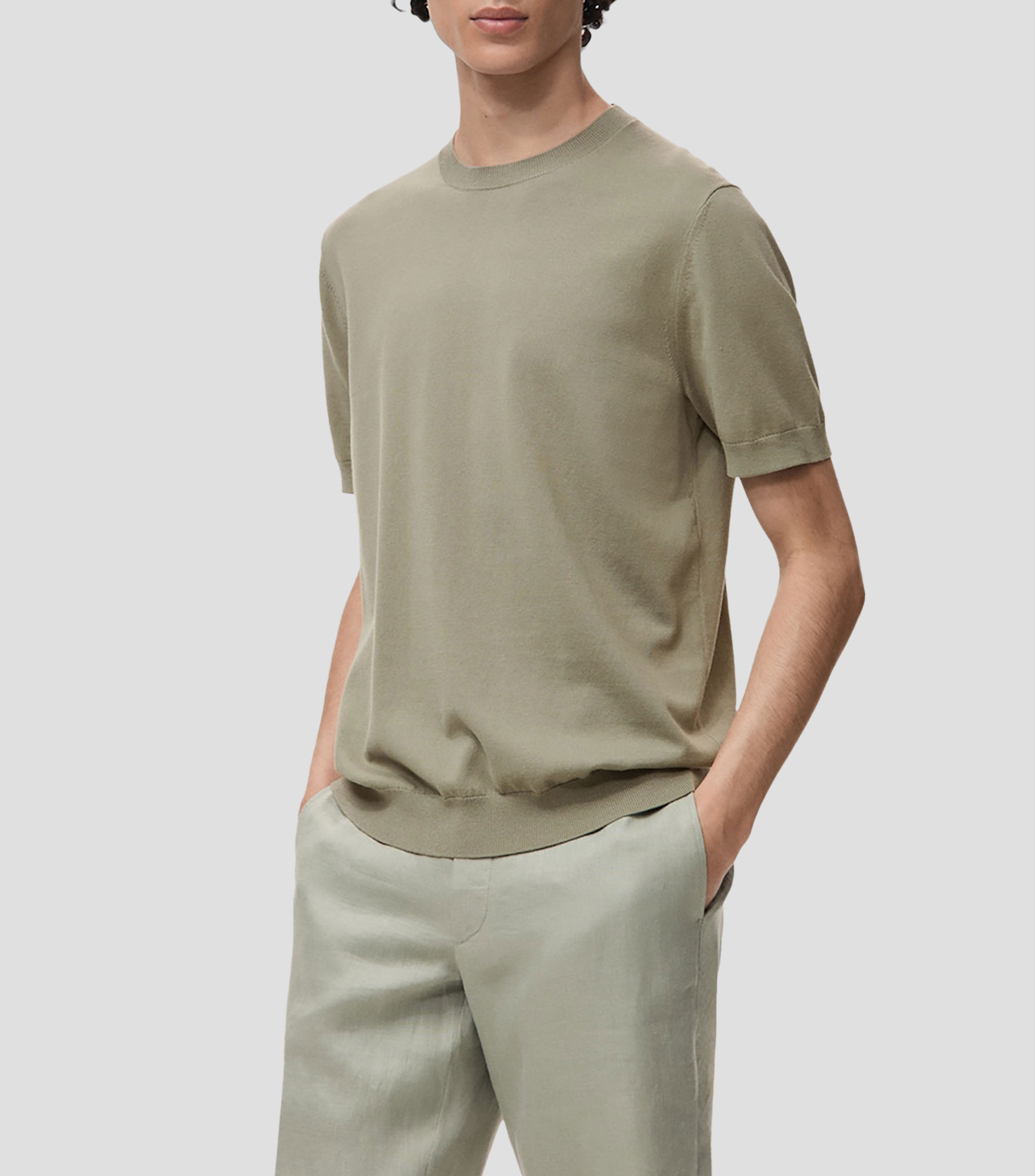 Playera cuello redondo manga corta Hombre