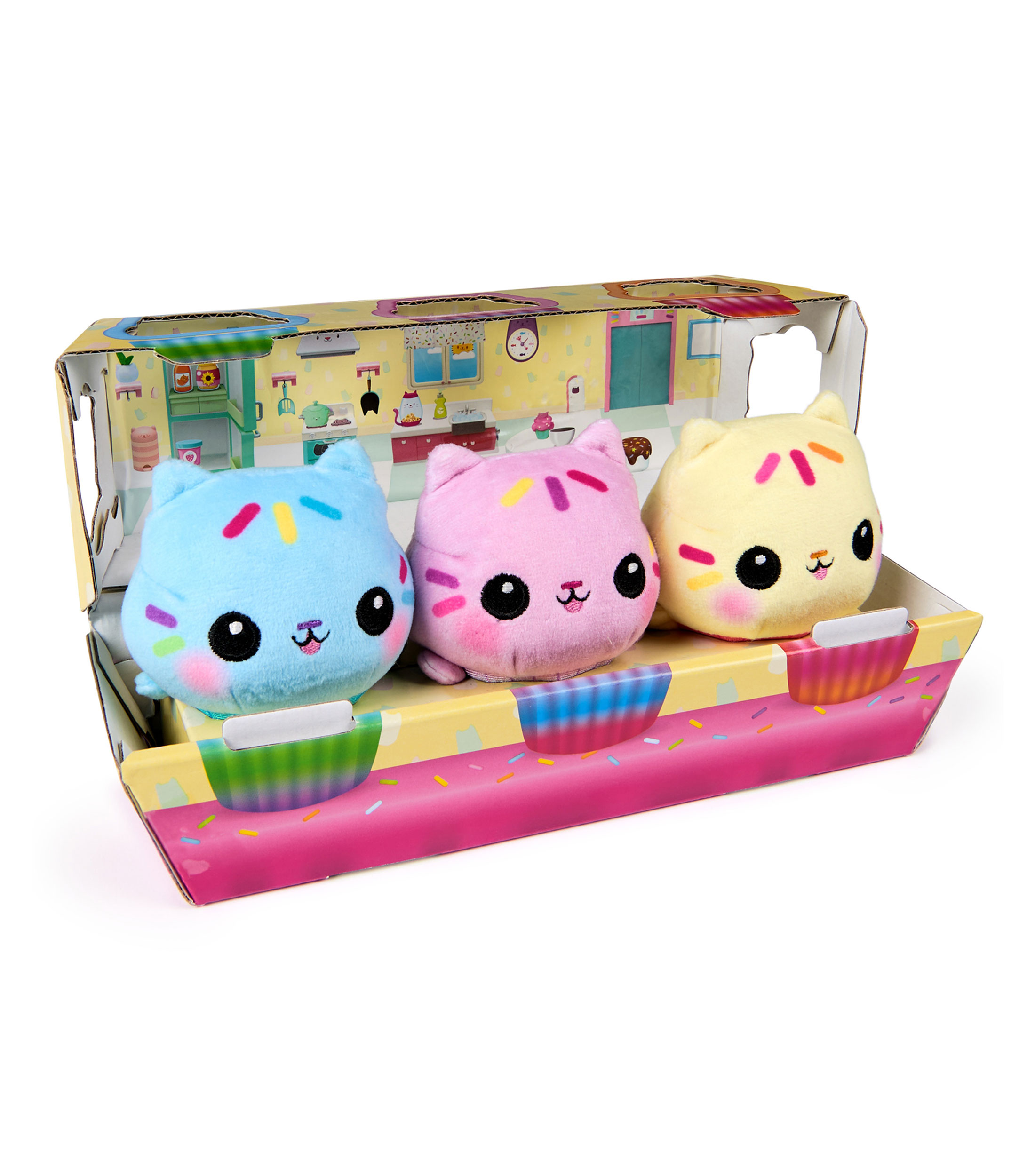 Set 3 Peluches Primos Pastelillos