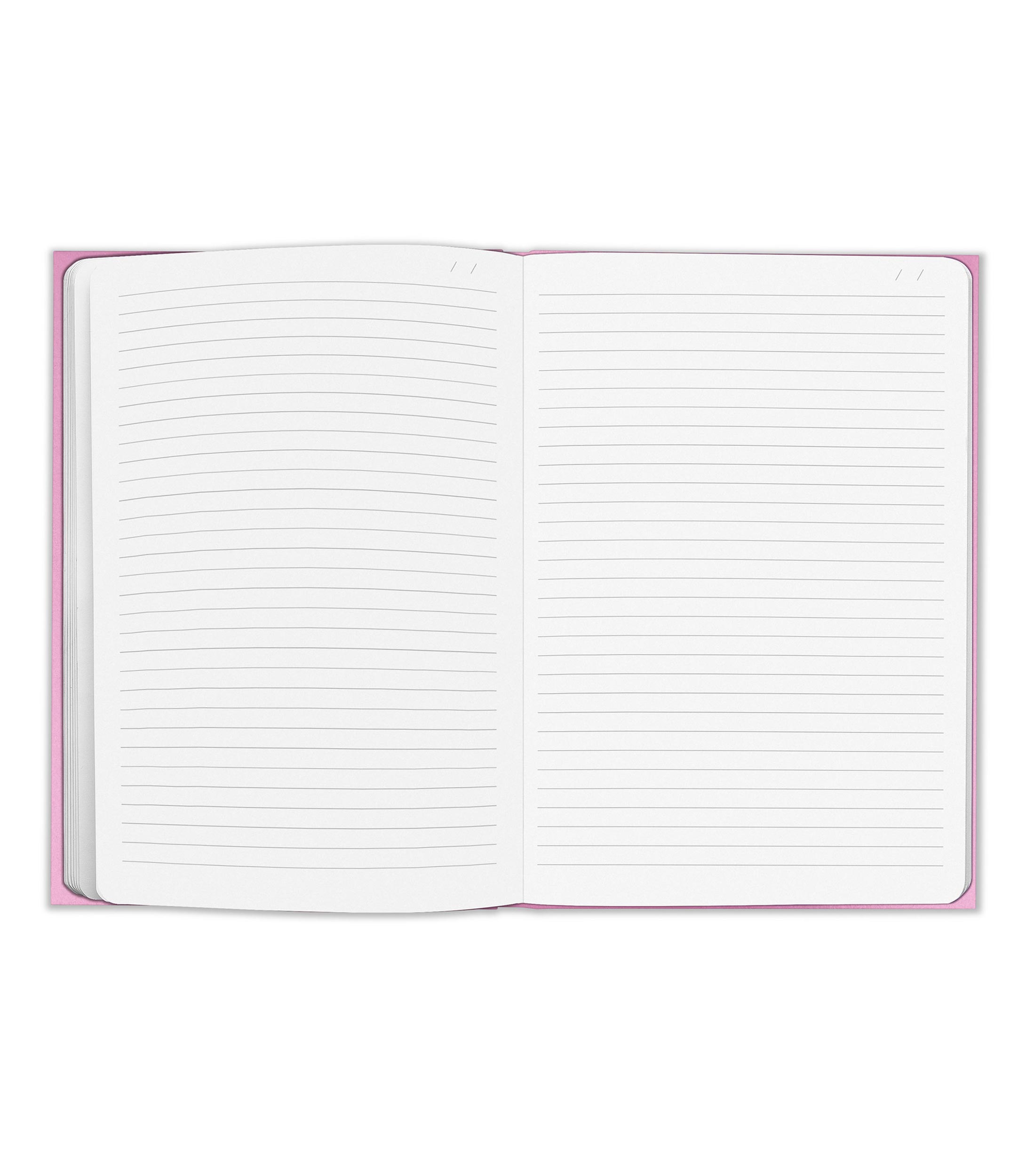 Libreta A5 Pasta Dura Rosa Metalico con 120 hojas raya
