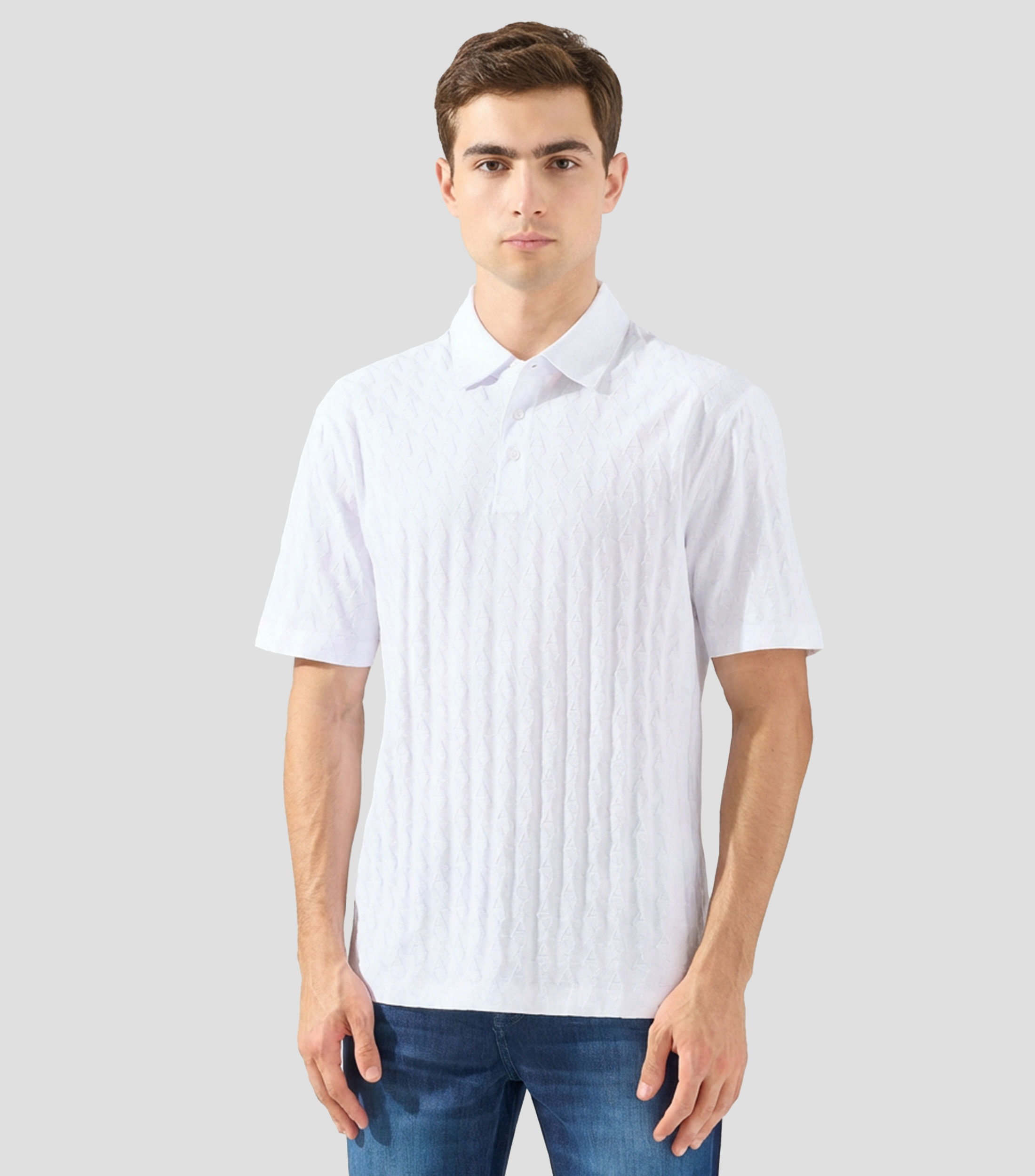 Playera tipo polo de manga corta monogram Hombre