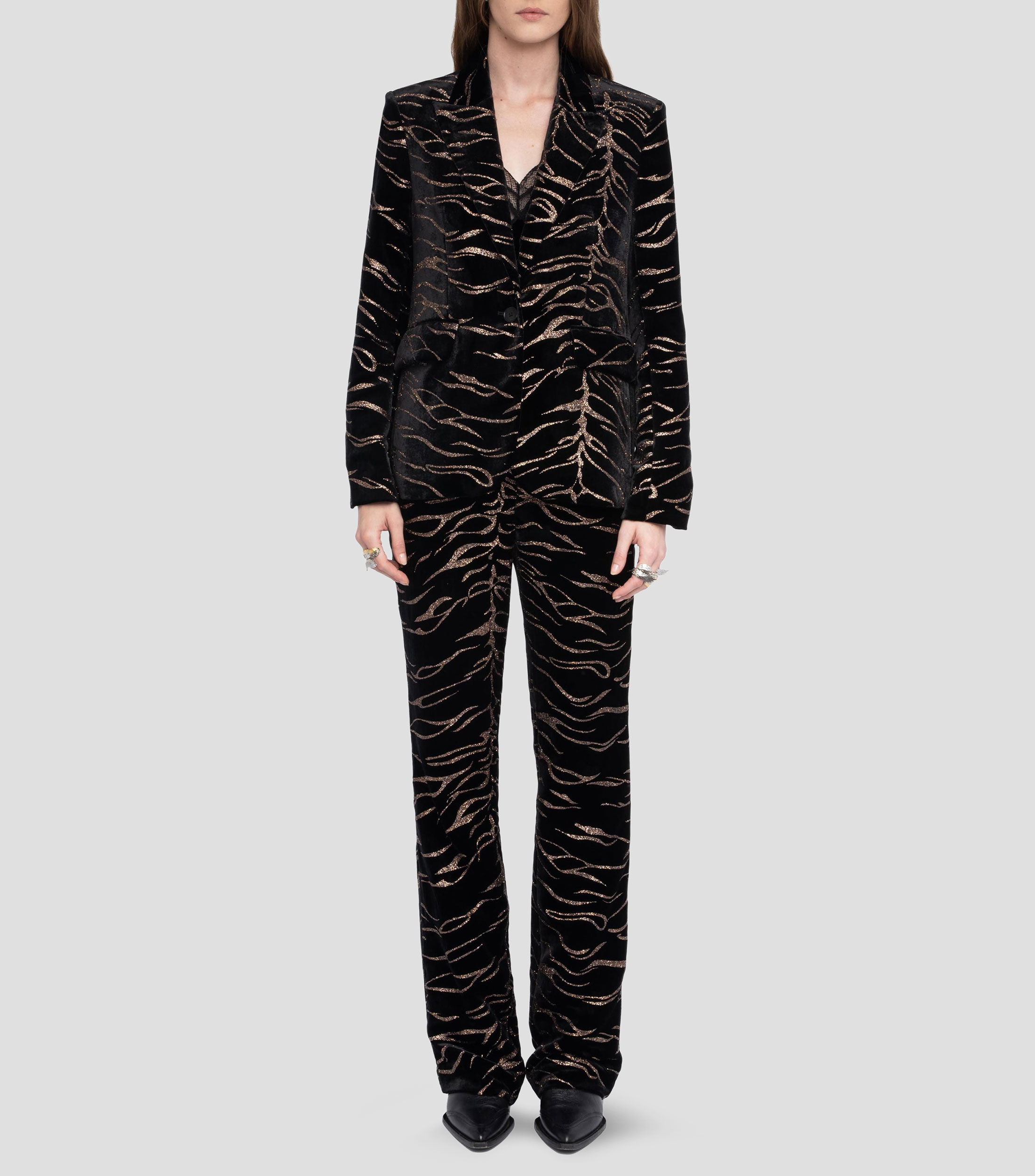 Saco estampado Mujer