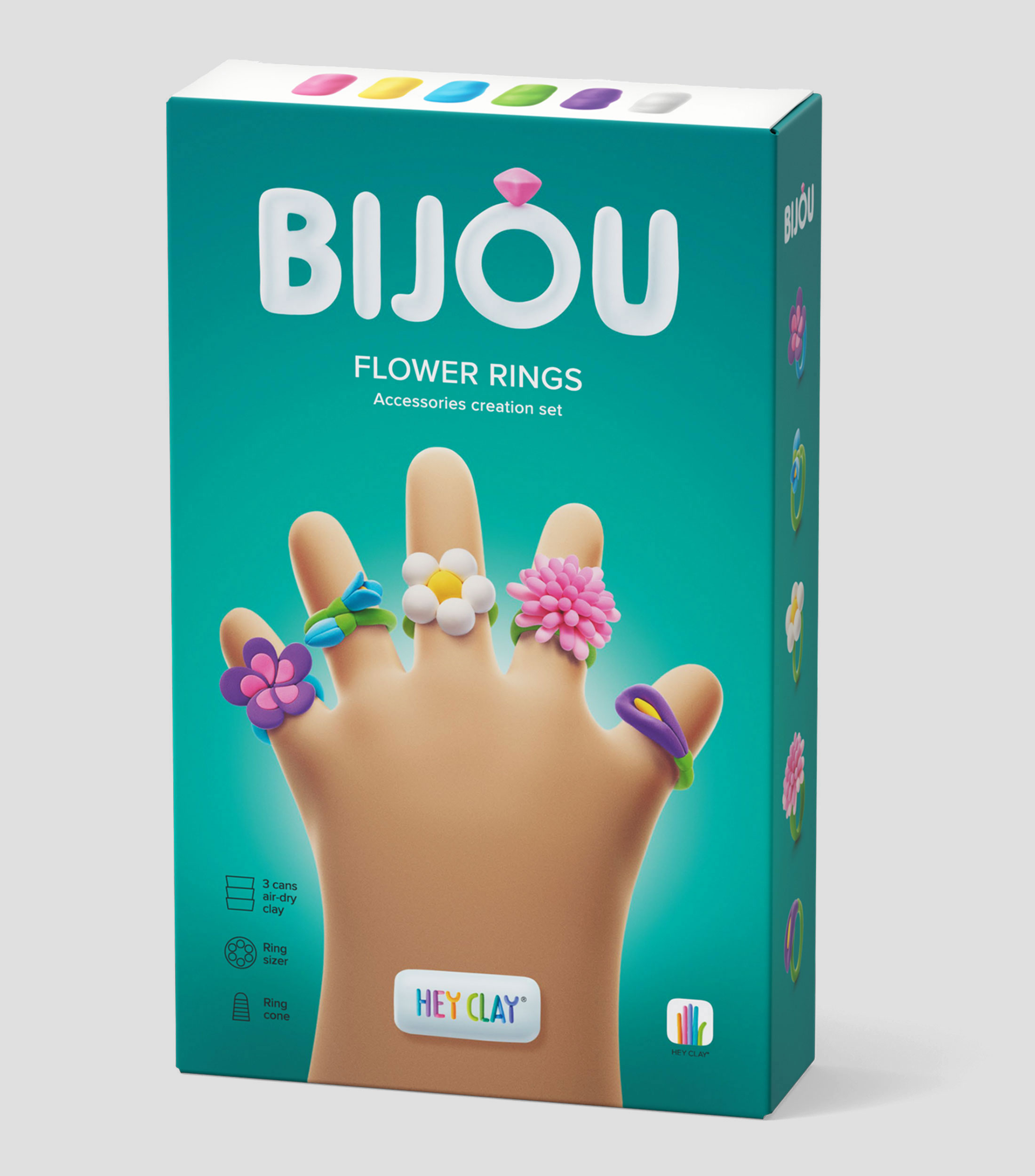 Anillos de flores, serie Bijou, 3 latas