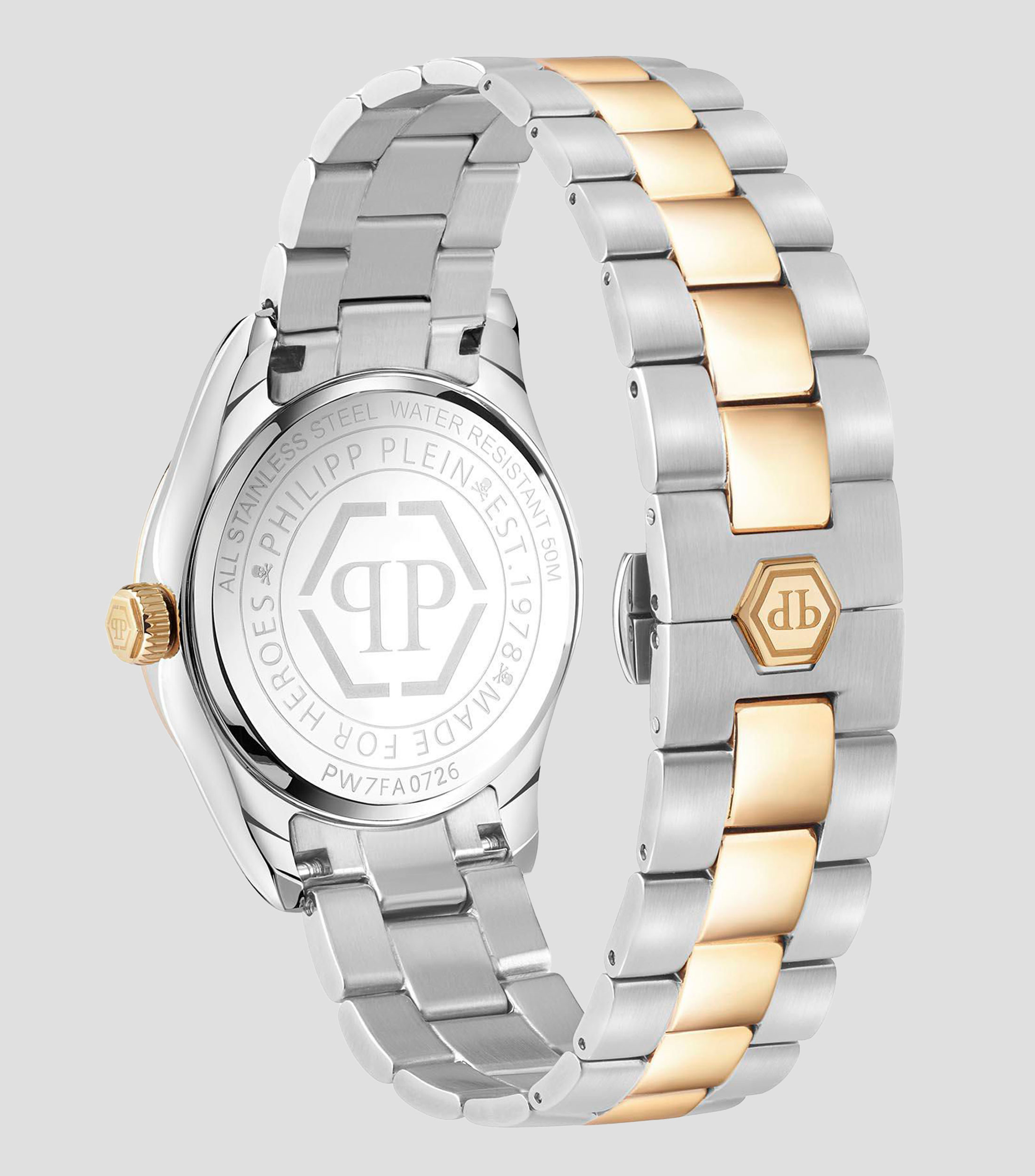 Reloj para Mujer Queen Supreme casual plateado/dorado