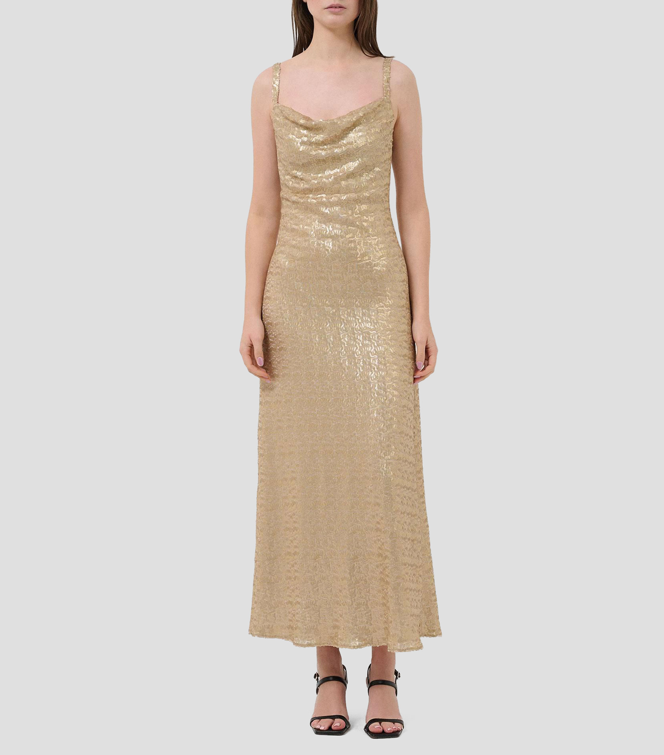 Vestido midi fantasía Mujer