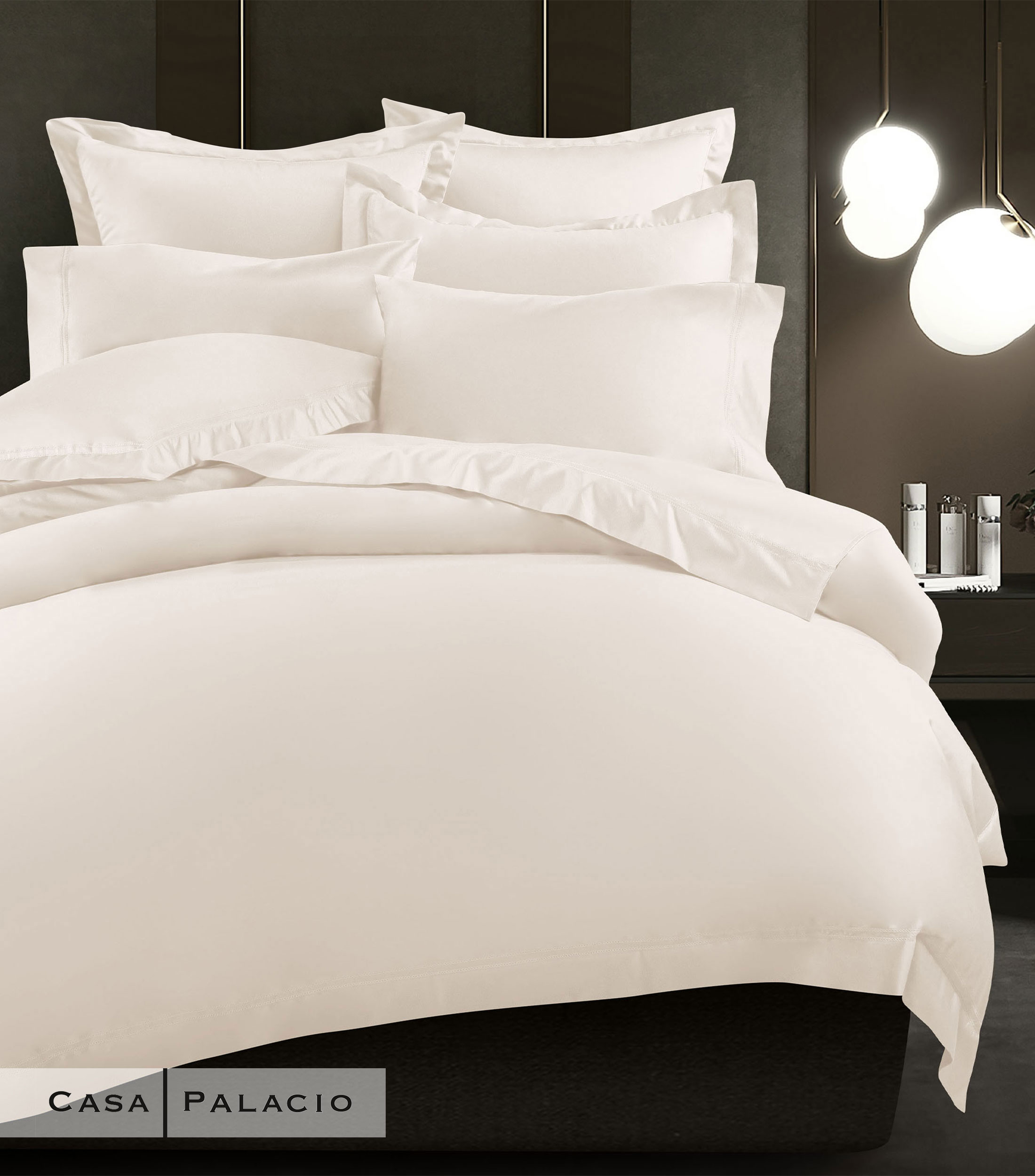 Juego de funda para duvet King Size en algodón Imperial Marfil